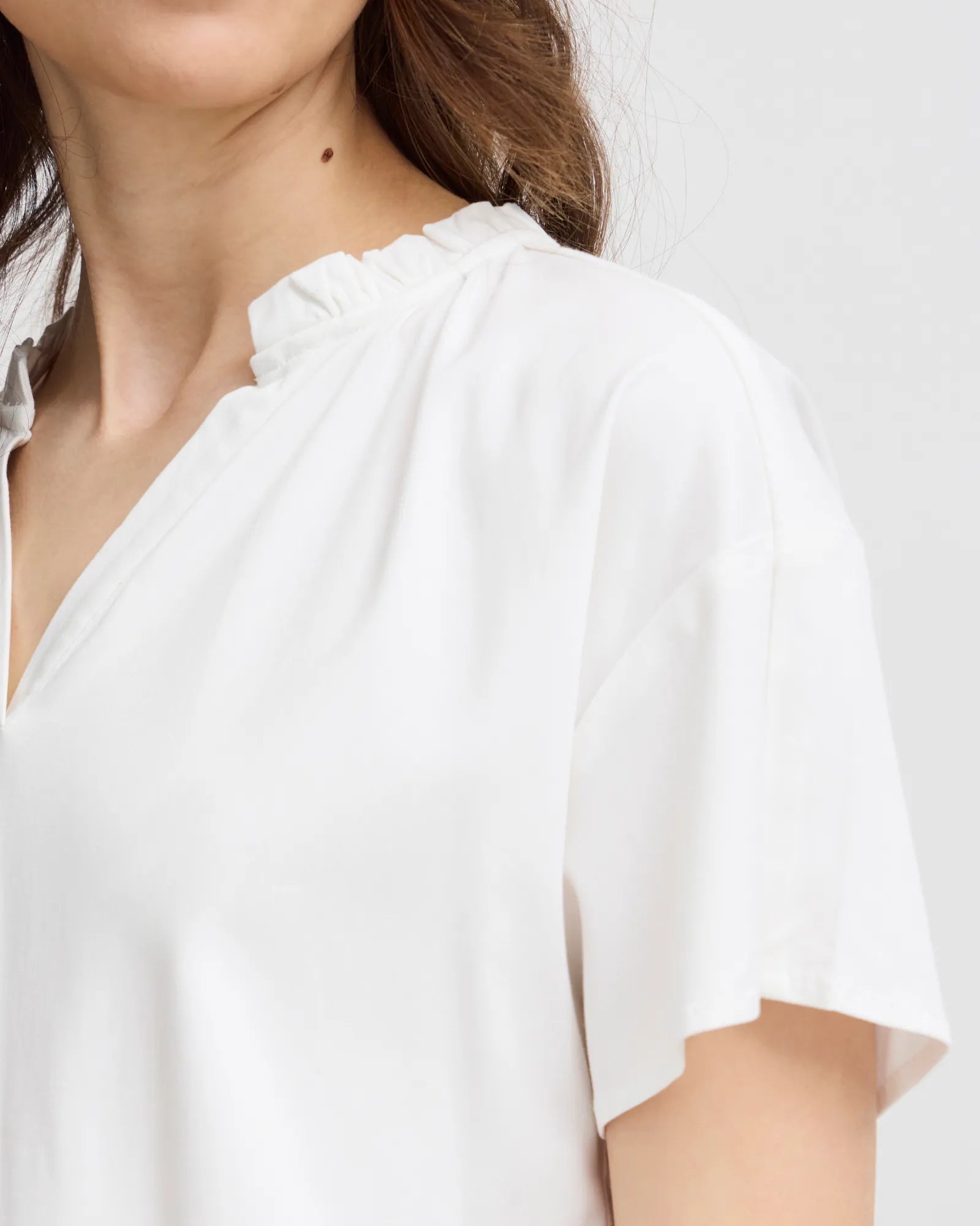 Justina Blouse - Blanc de Blanc