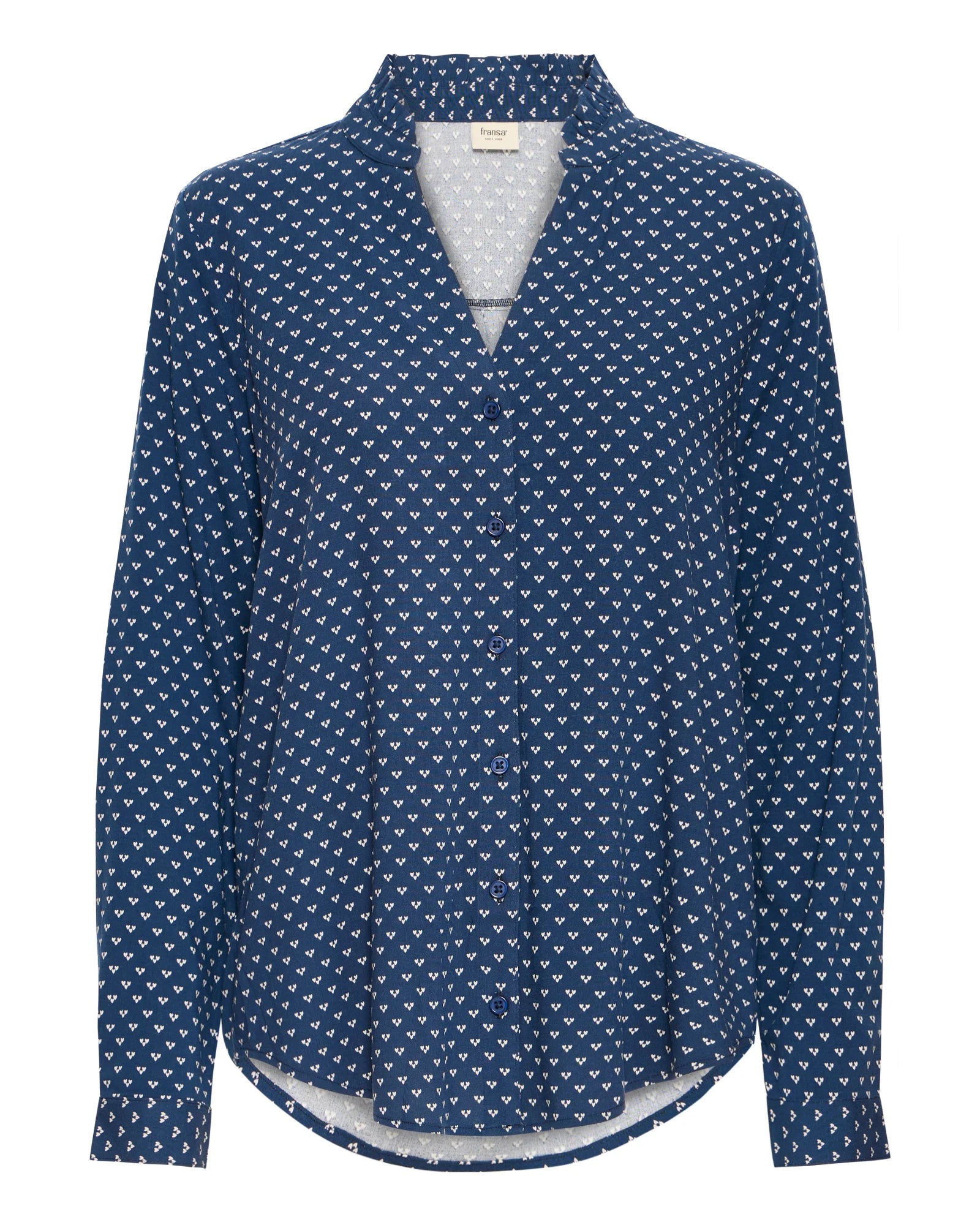 FRJUSTINE Shirt - Heart Navy