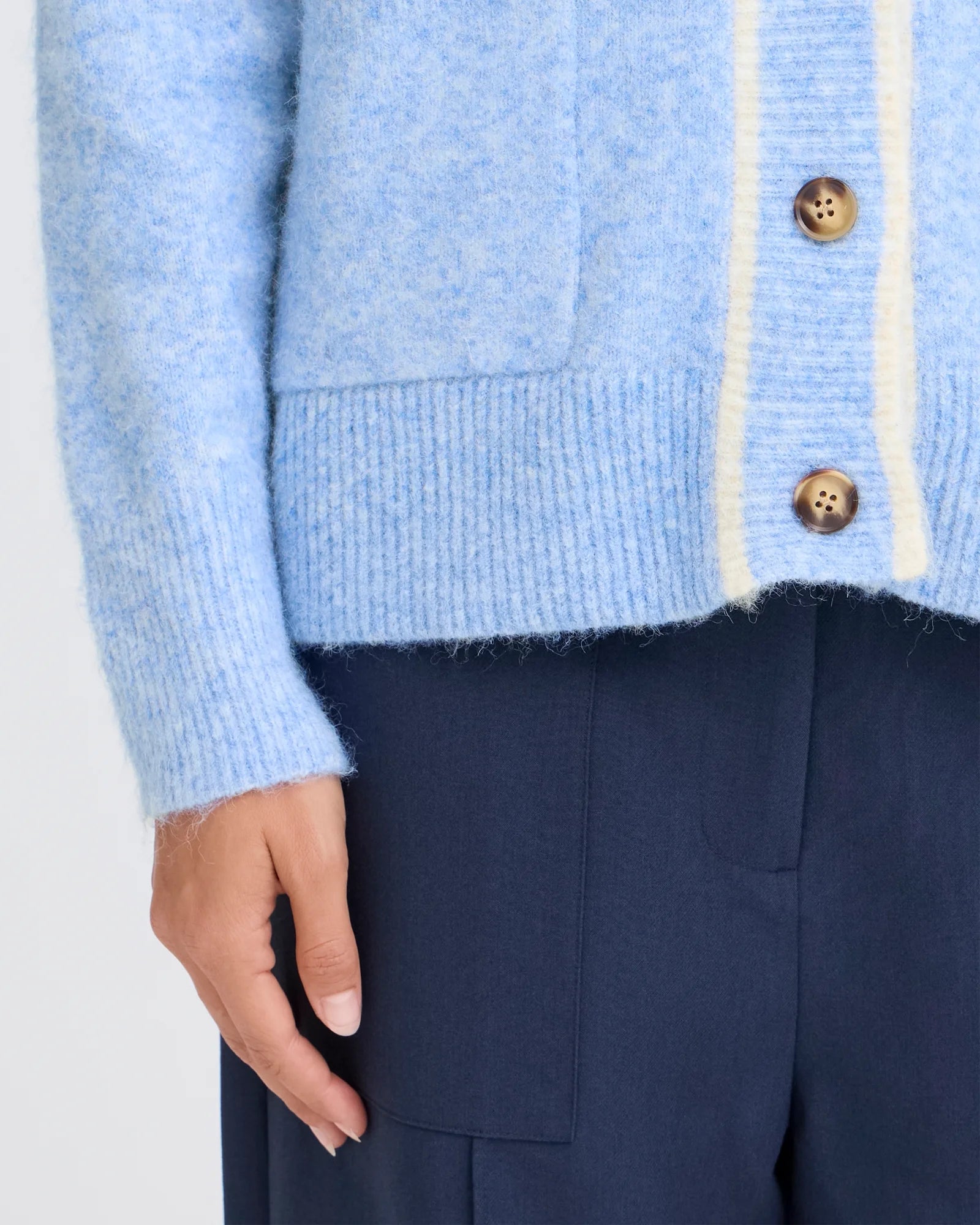 FRKENDRA Cardigan - Blue Stripe