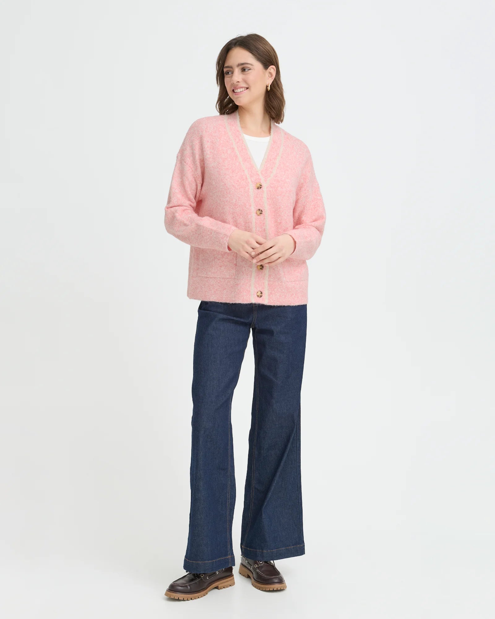 FRKENDRA Cardigan - Rose Smoke