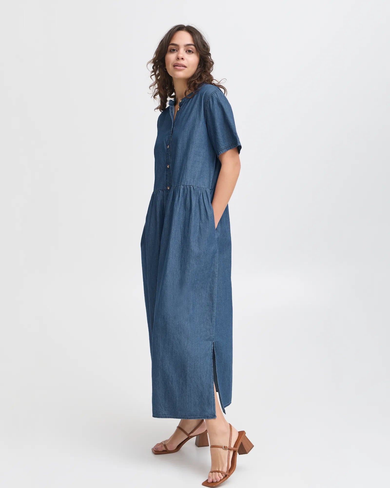 FRKINDRA Dress - Clear Blue Denim