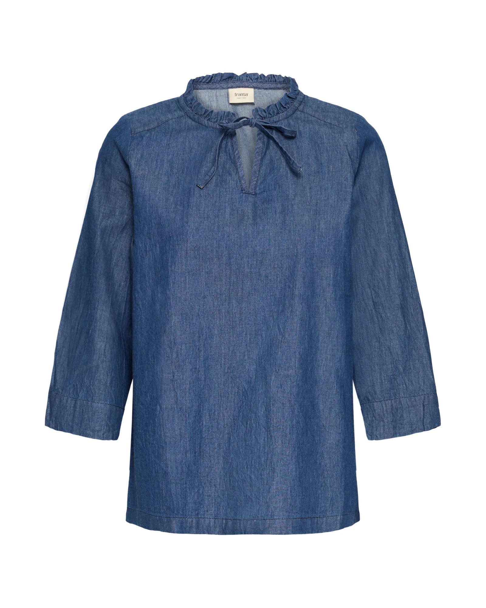 FRLARISSA Blouse - Mid Blue Denim