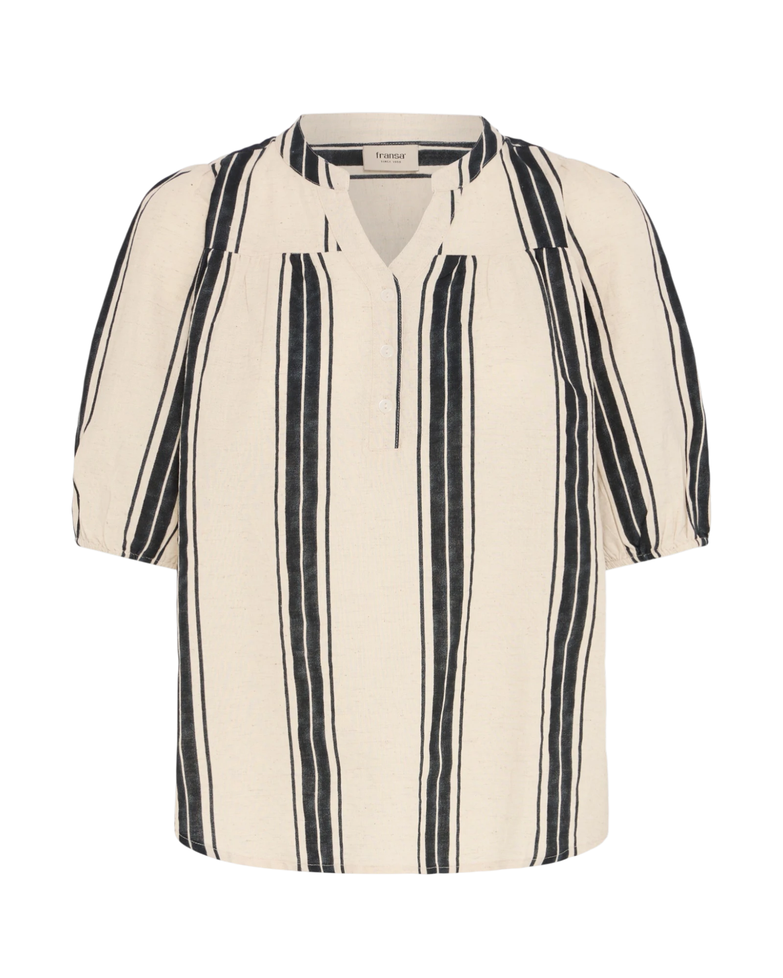 FRMADDIE Blouse - Wide Stripe Meteorite