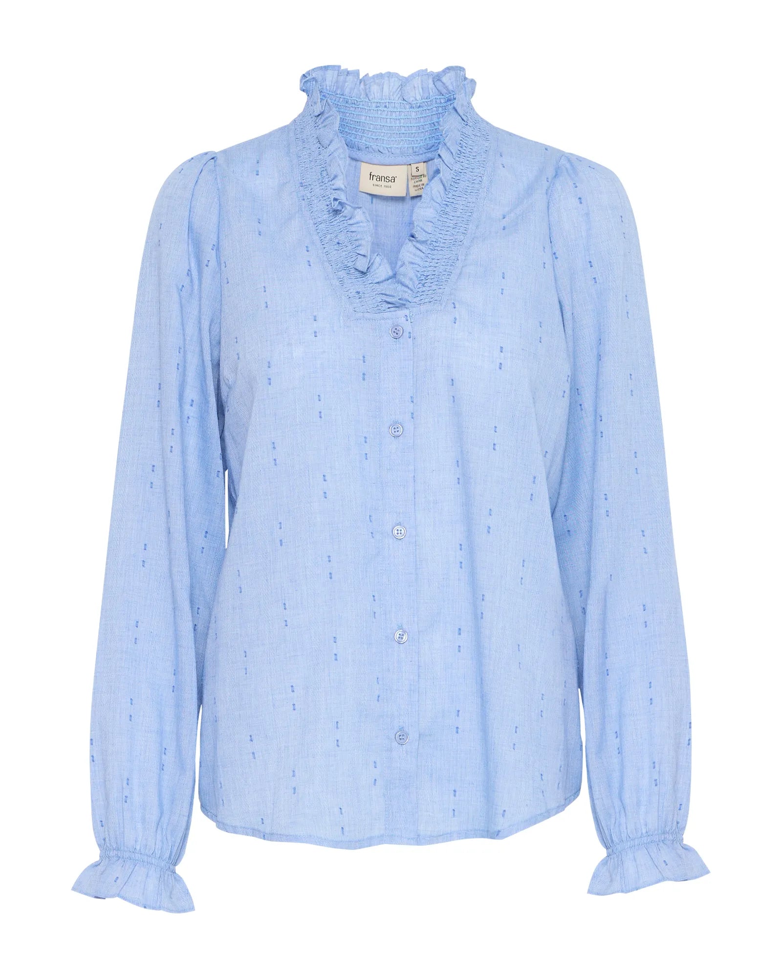 Popla Shirt - Azure Blue Melange