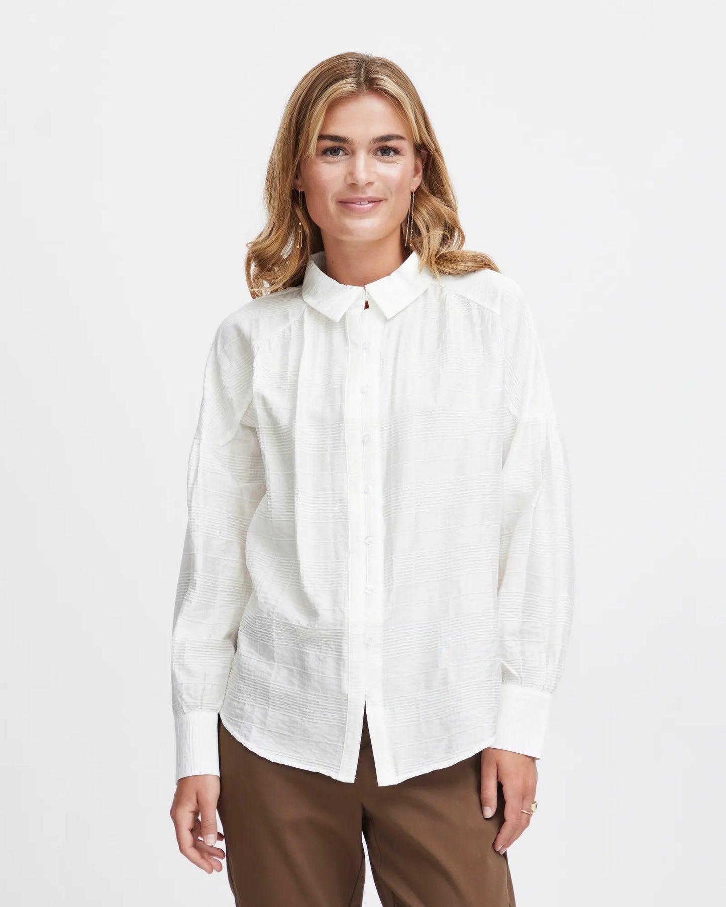 Sindy Long Sleeve Shirt - Blanc de Blanc