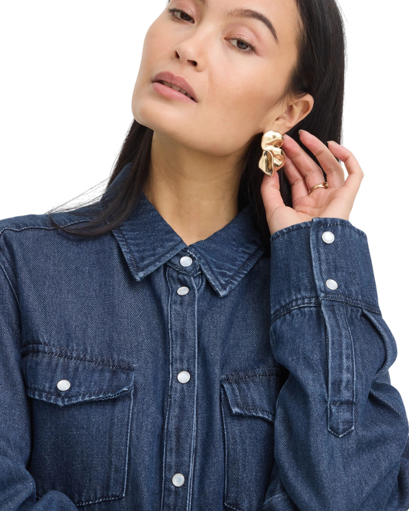 FRSUNNA Shirt - Dark Blue Denim