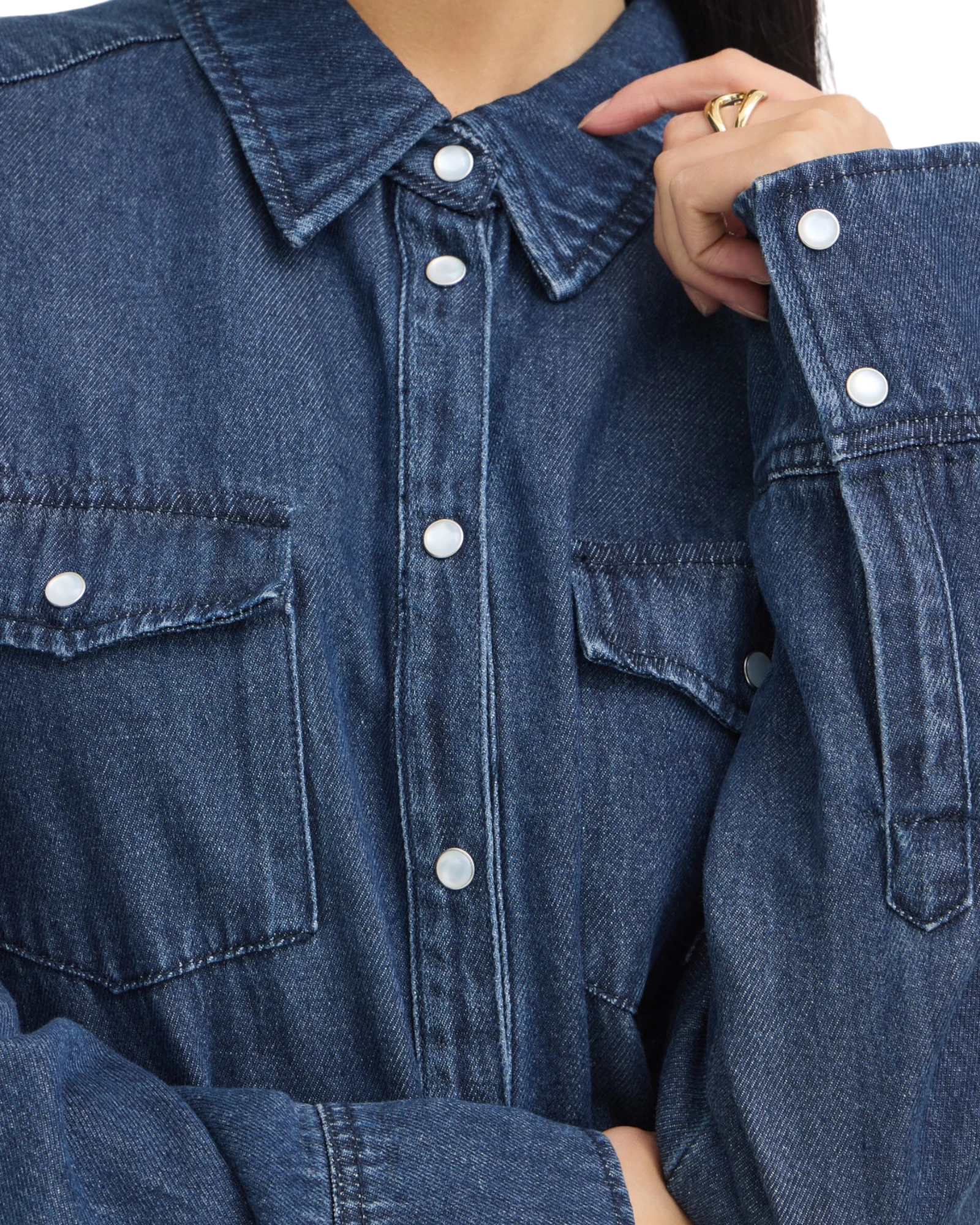FRSUNNA Shirt - Dark Blue Denim
