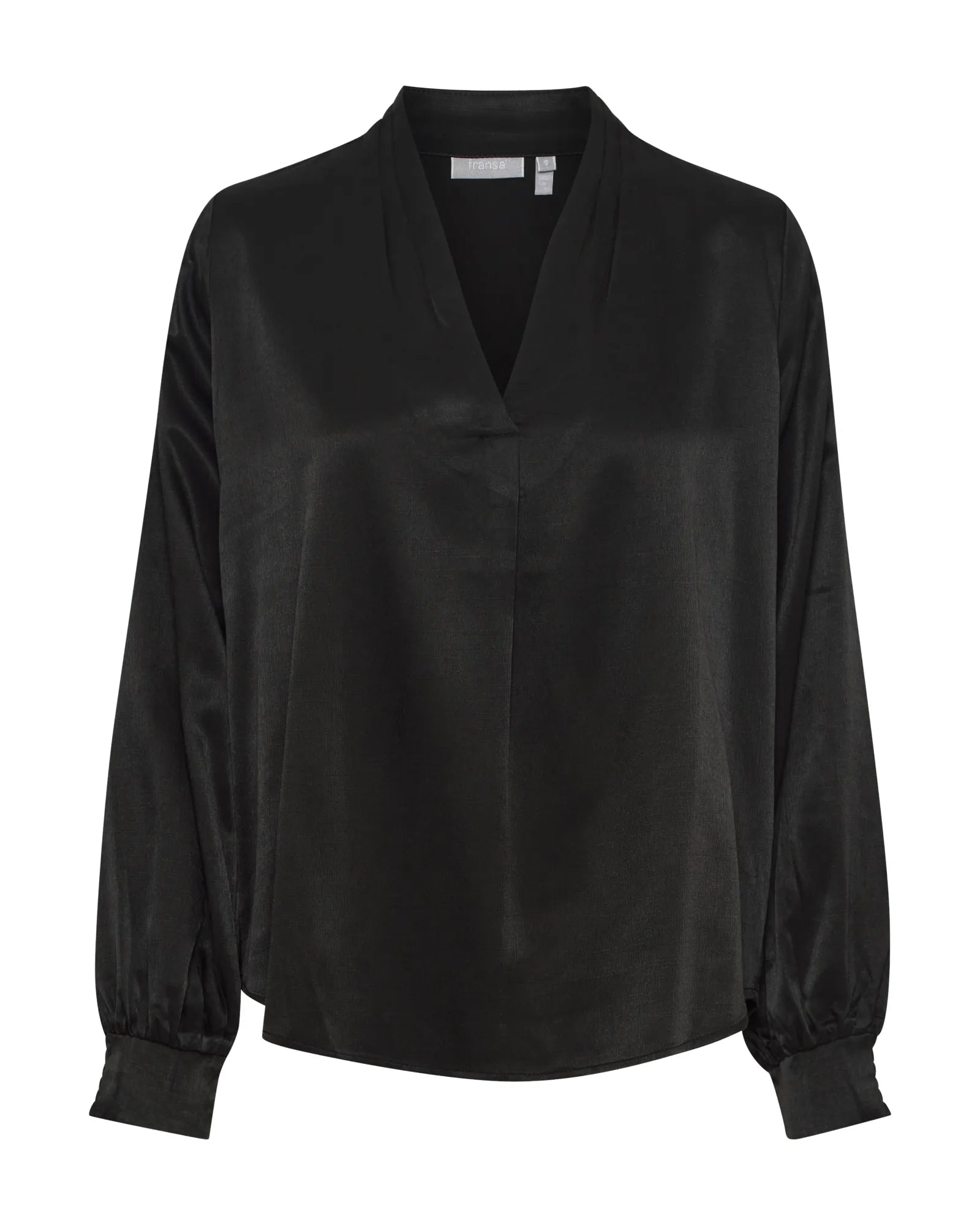 Viline Long Sleeve Blouse - Black