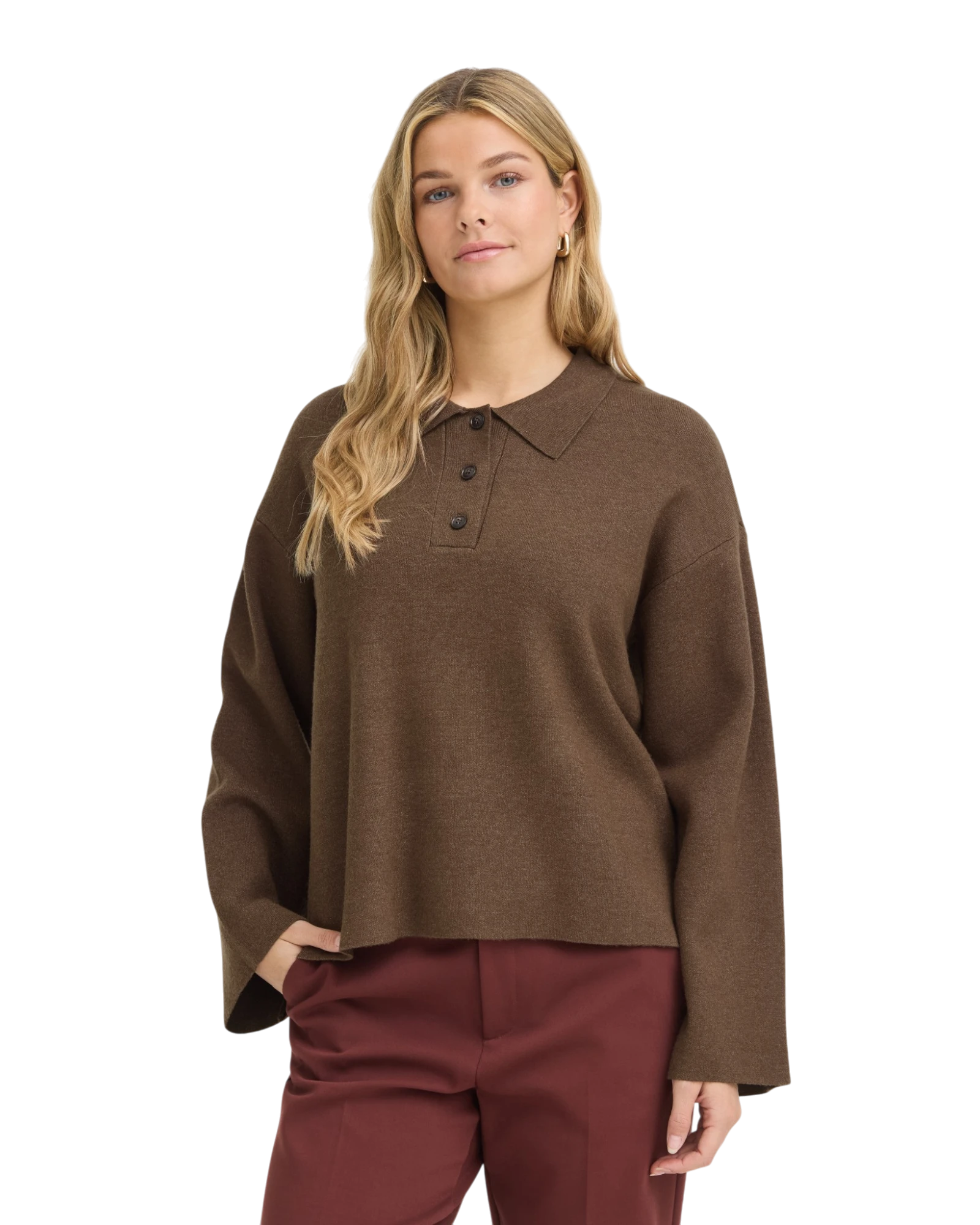 FRVIOLETA Sweatshirt - Rain Drum Melange