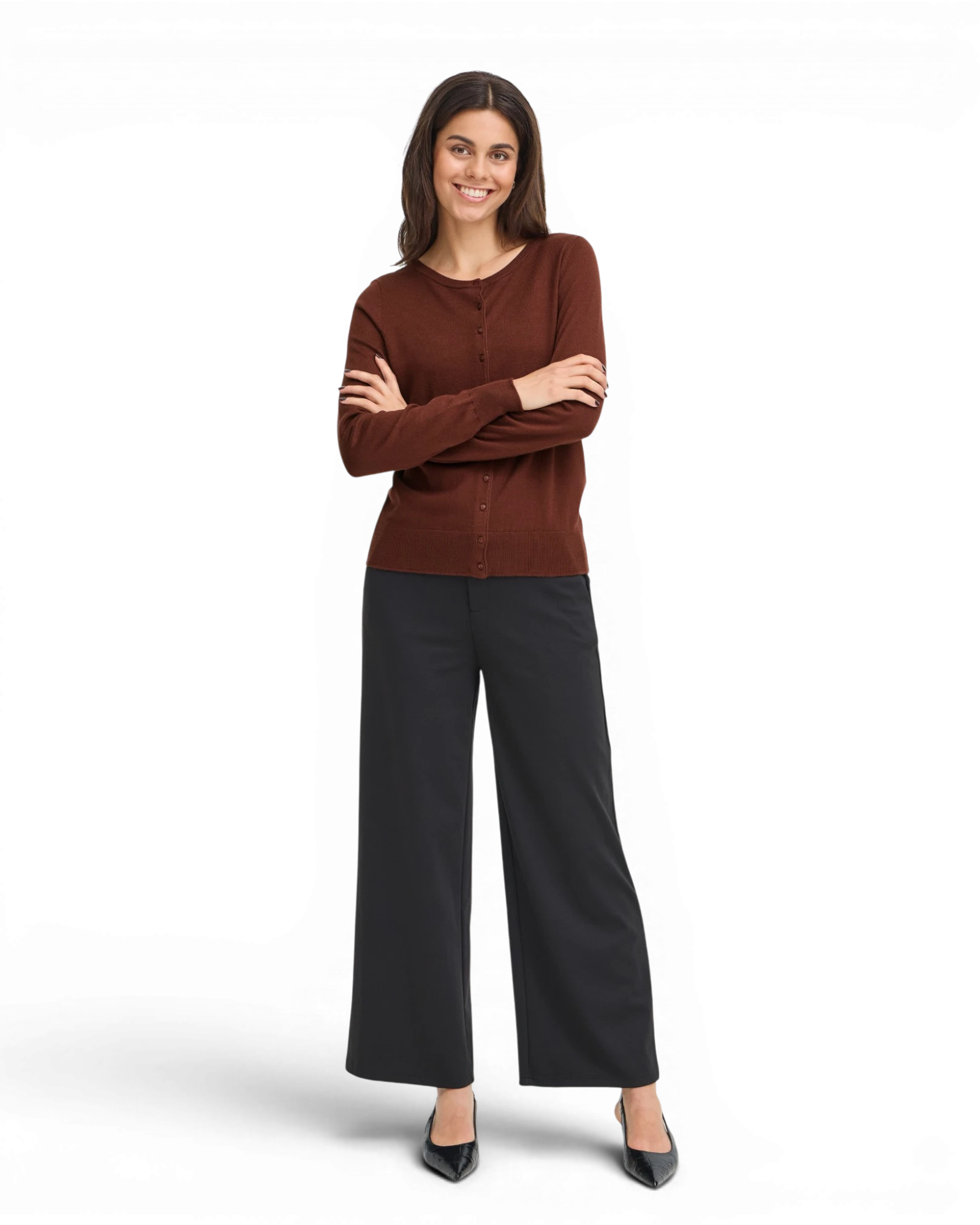 FRZUBASIC Cardigan - Rum Raisin