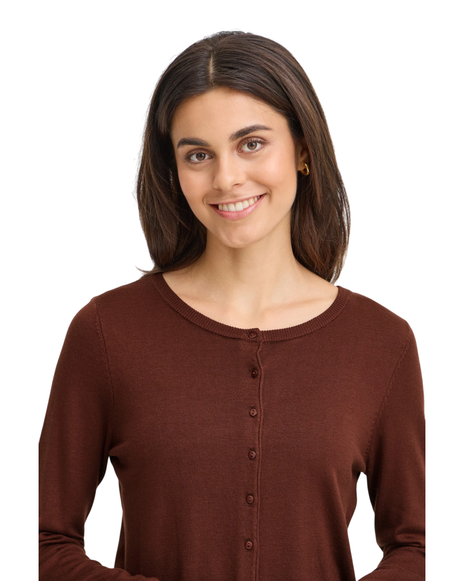 FRZUBASIC Cardigan - Rum Raisin