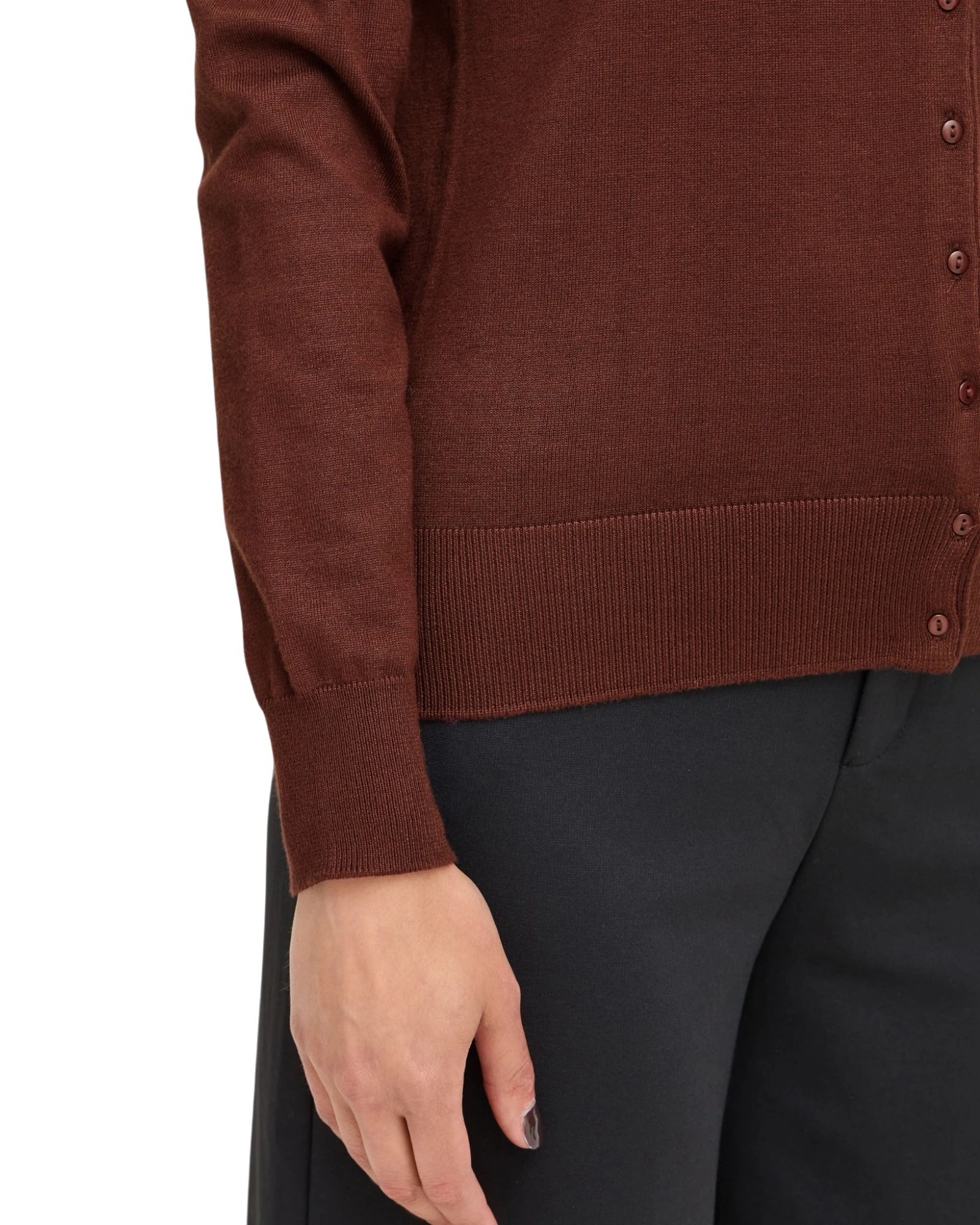 FRZUBASIC Cardigan - Rum Raisin