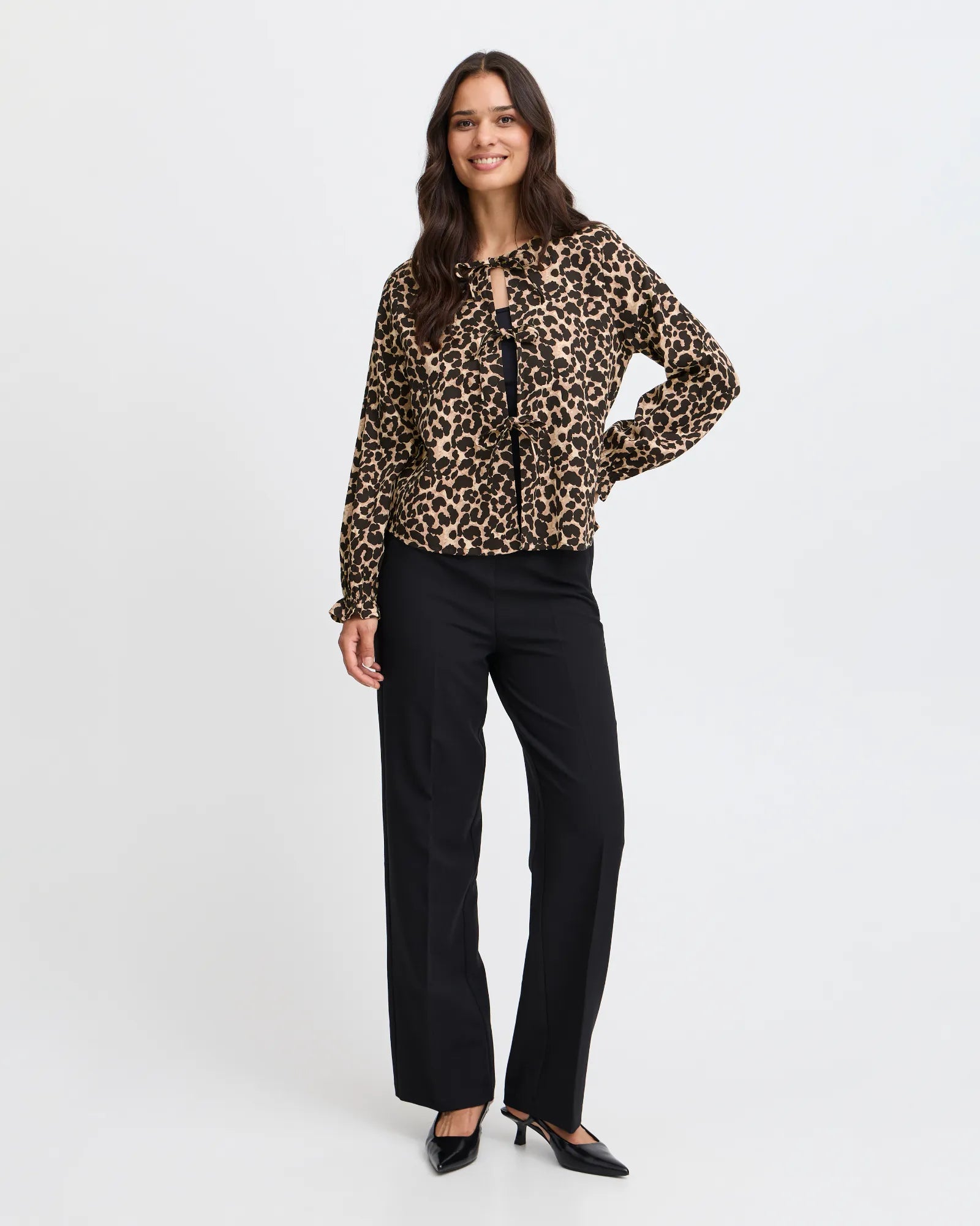 Catalia Shirt - Black/Brown