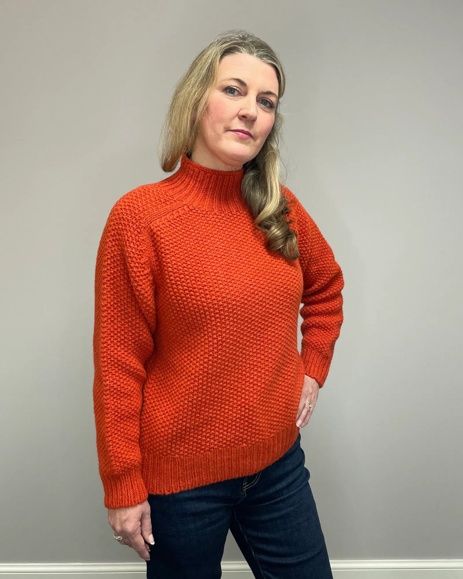 Women's Knitted Jumper (L4623/5A) - Furnace