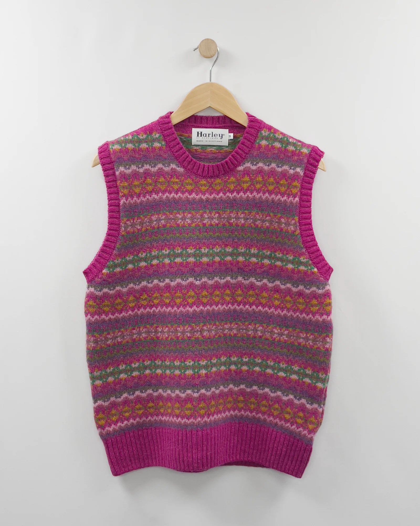 Women's Knitted Vest (L4880/1C) - Lipstick 25