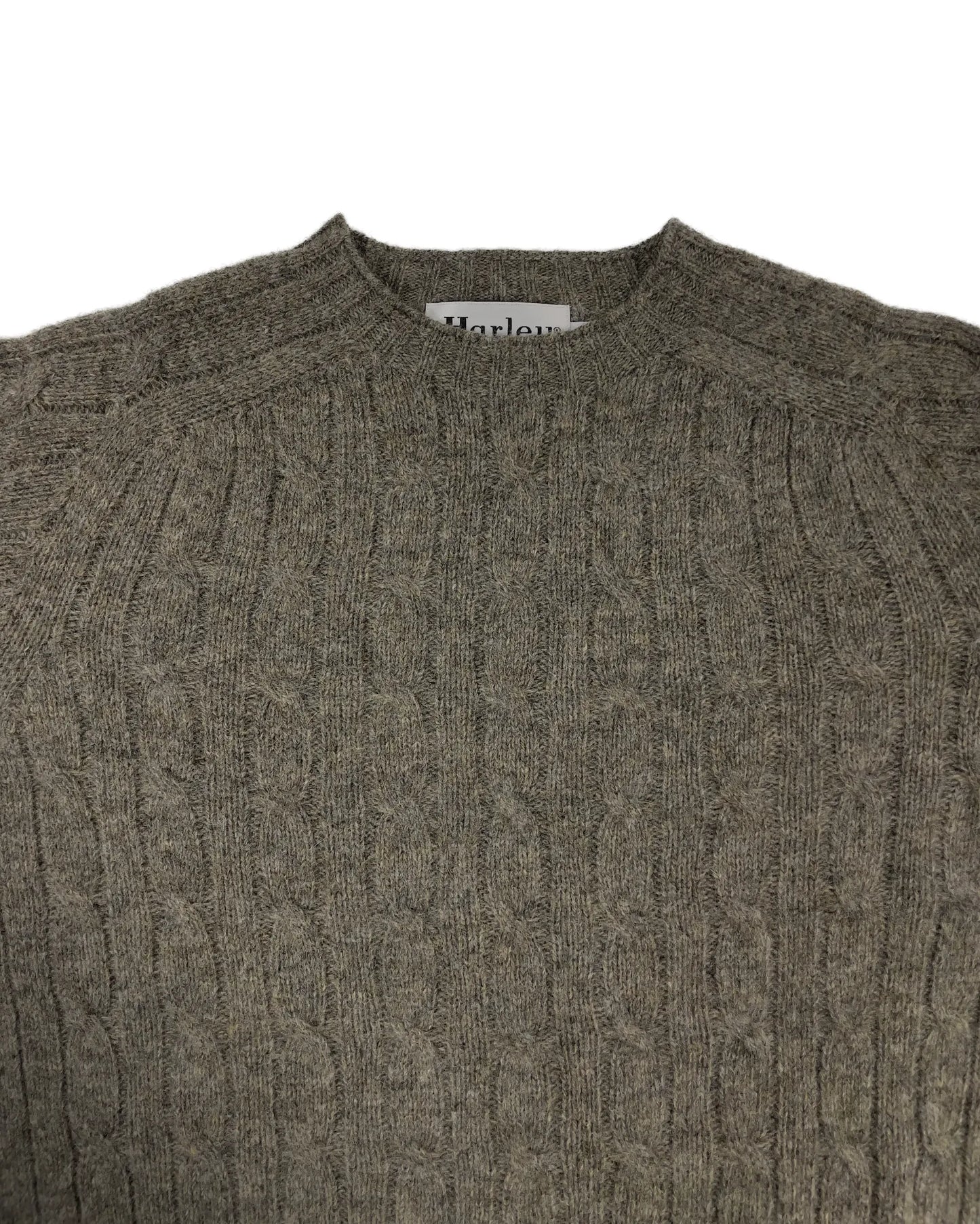 Mens Knitted Crew Neck Jumper (M3233/7) - Oyster