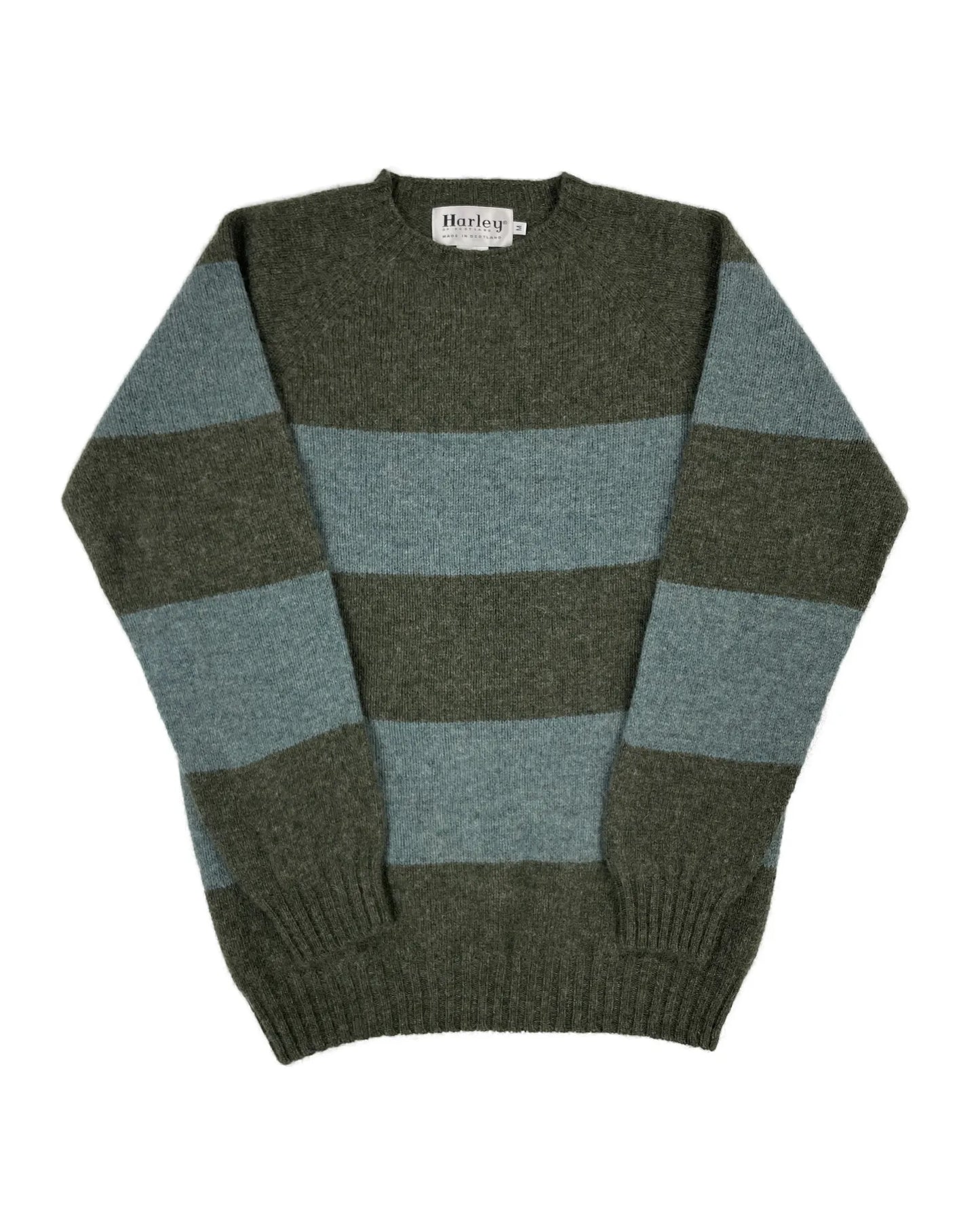 Mens Knitted Jumper (M3342/7) - Spruce/Graphite Green