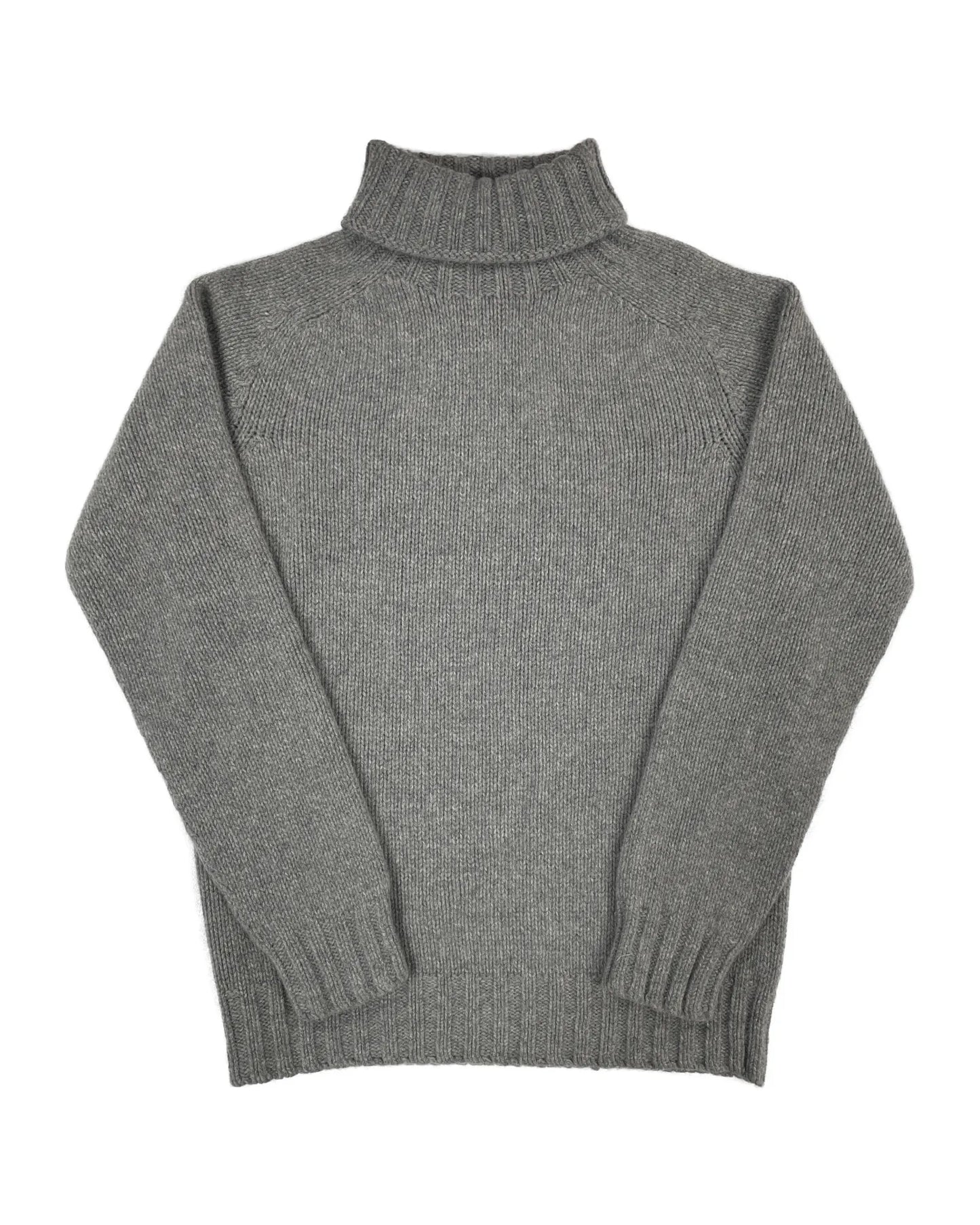 Mens Knitted Roll Neck Jumper (M3803/5) - Flannel Grey