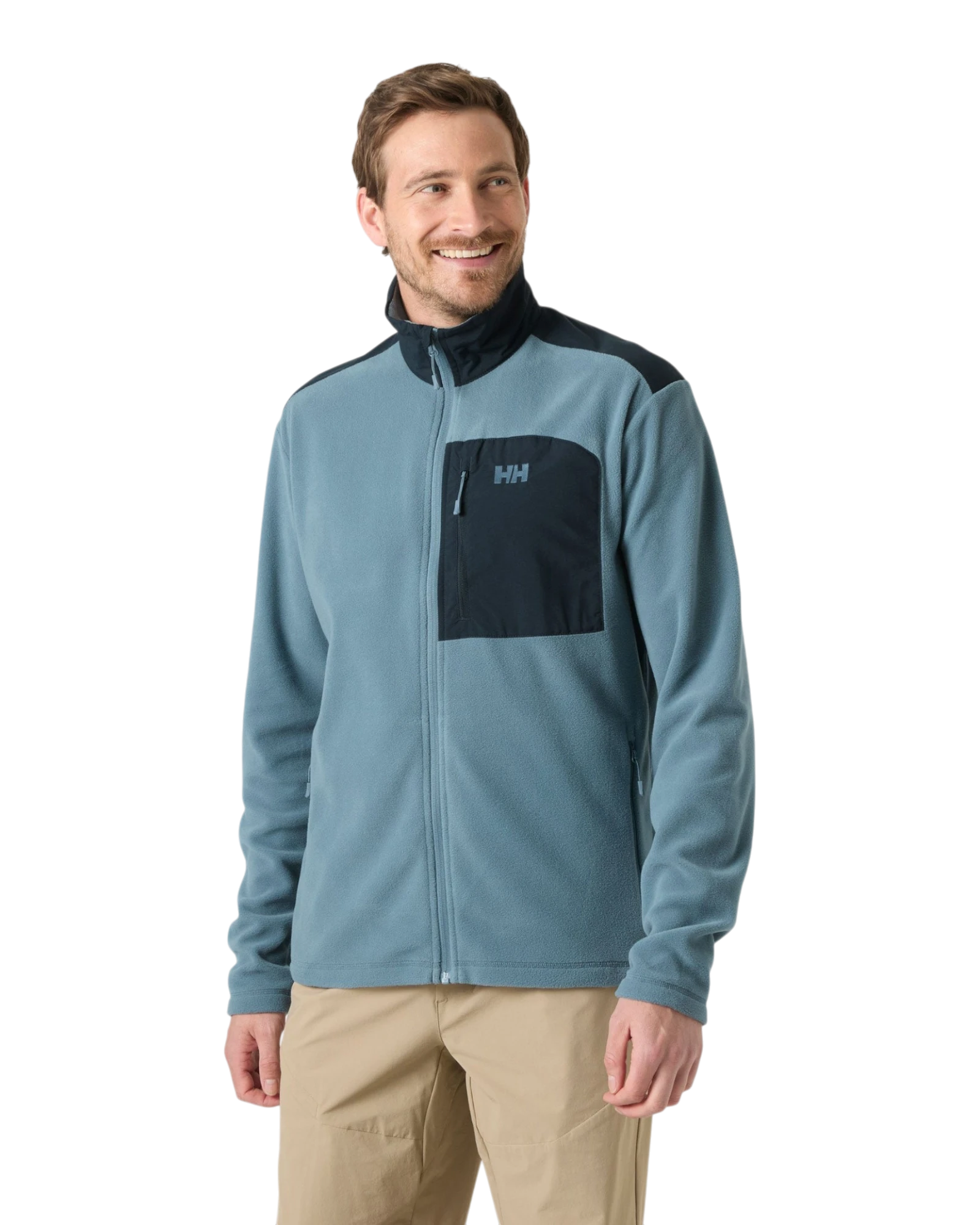 Daybreaker Block Microfleece Jacket - Washed Navy