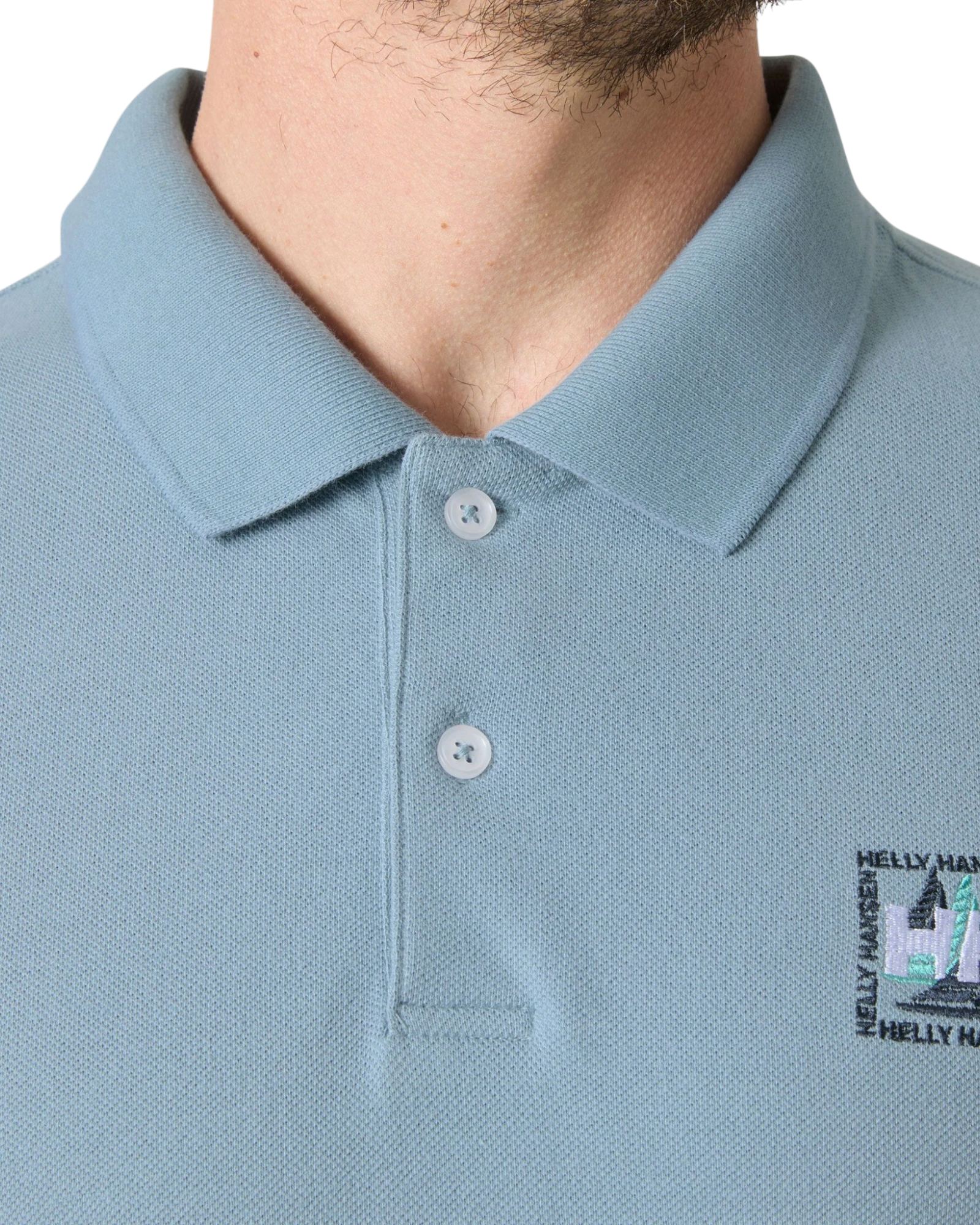 Toulon Graphic Polo - Windy Blue