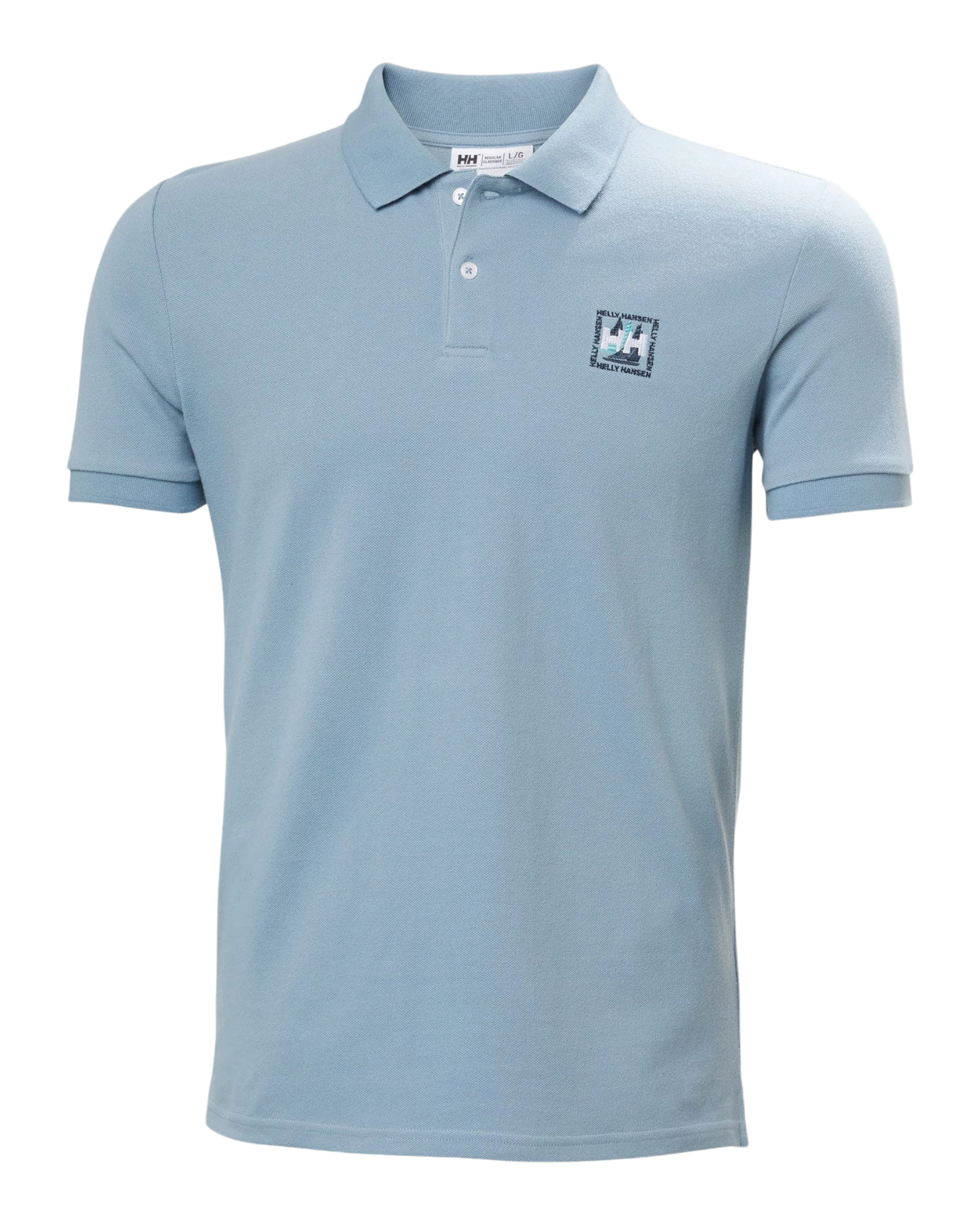 Toulon Graphic Polo - Windy Blue