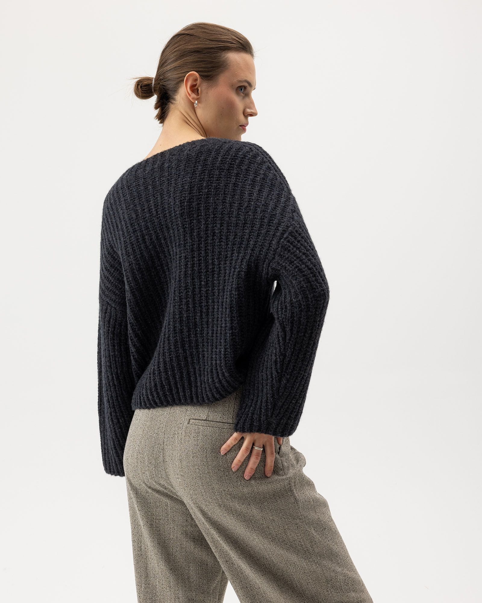 Cajsa Sweater - Anthracite Melange