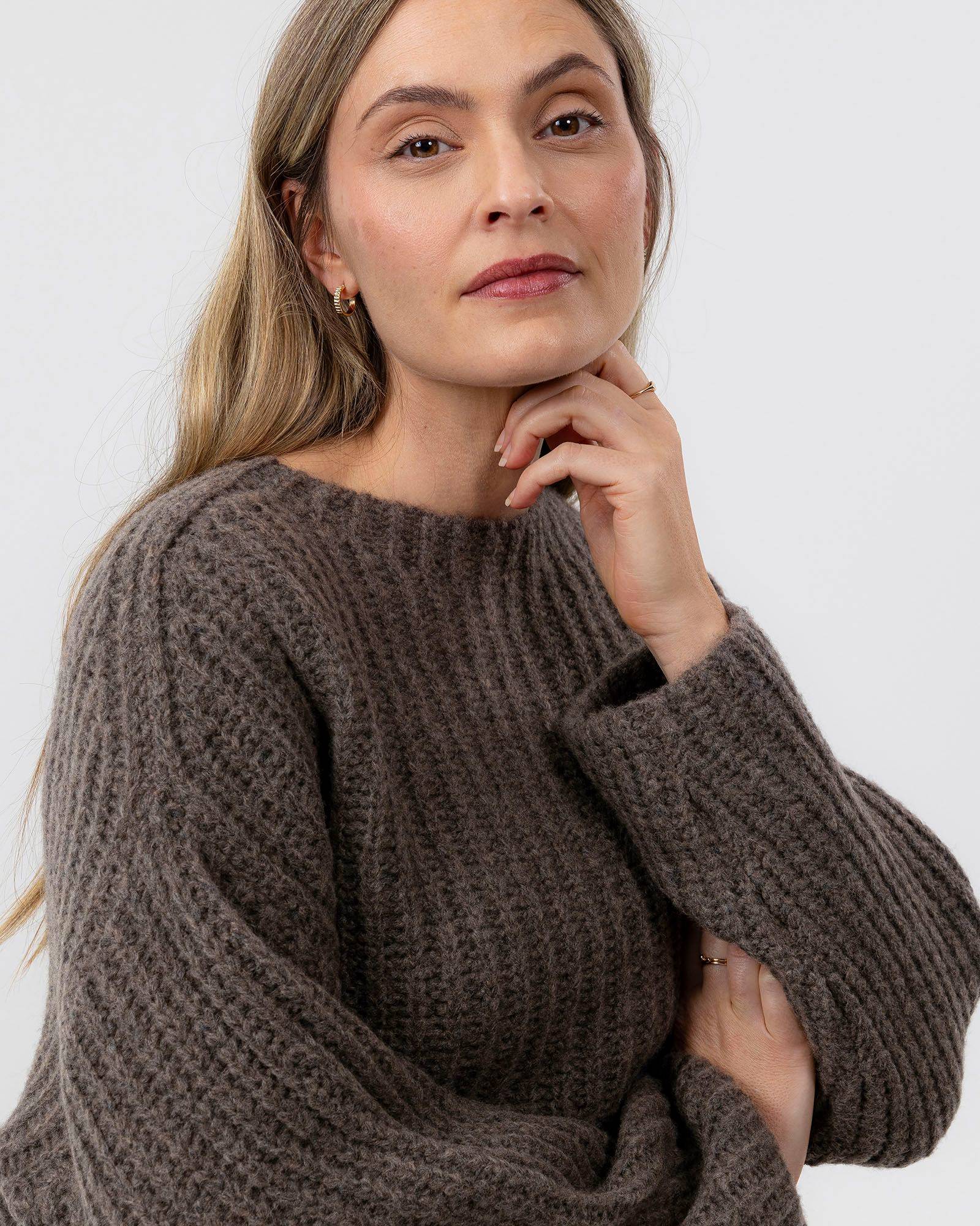 Cajsa Sweater - Dark Taupe