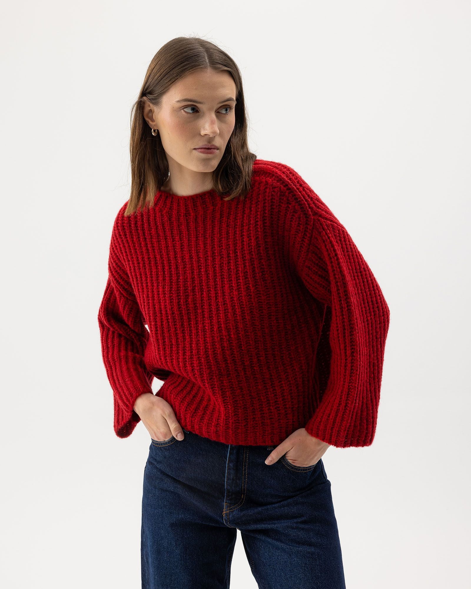 Cajsa Sweater - Ruby