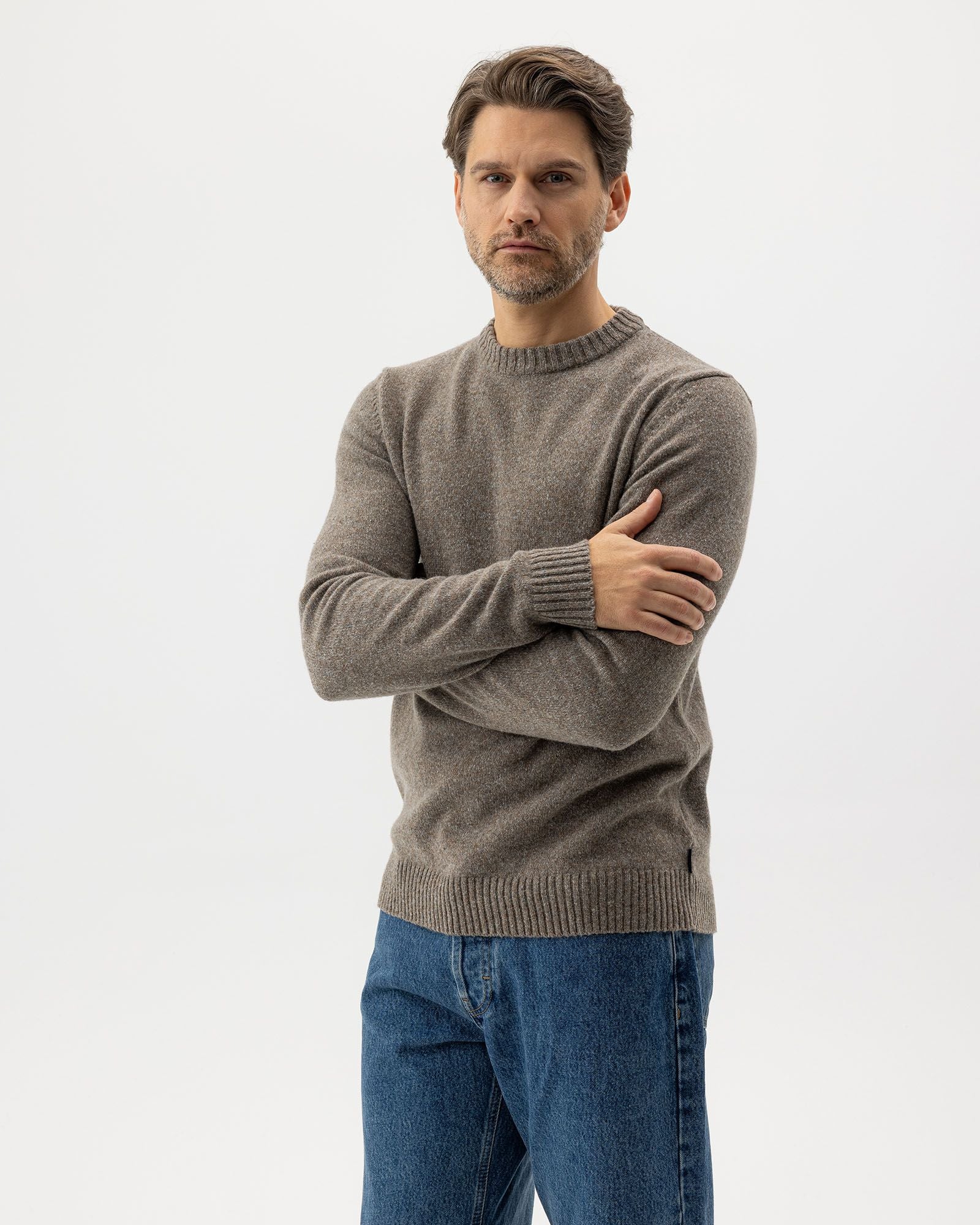Charles Crew Neck Jumper - Mole