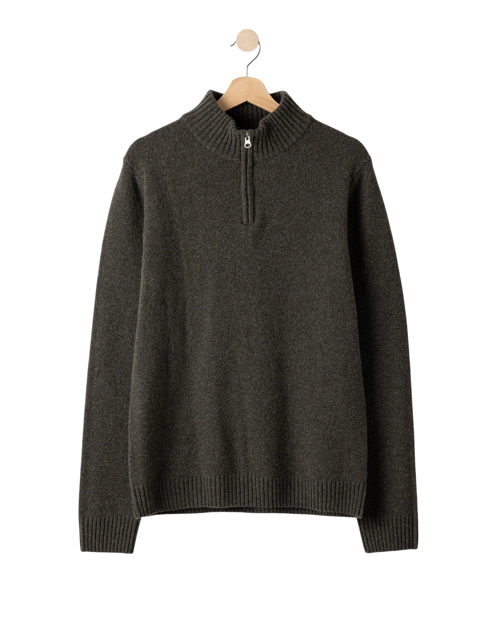 Charles T-neck Jumper - Forest Green