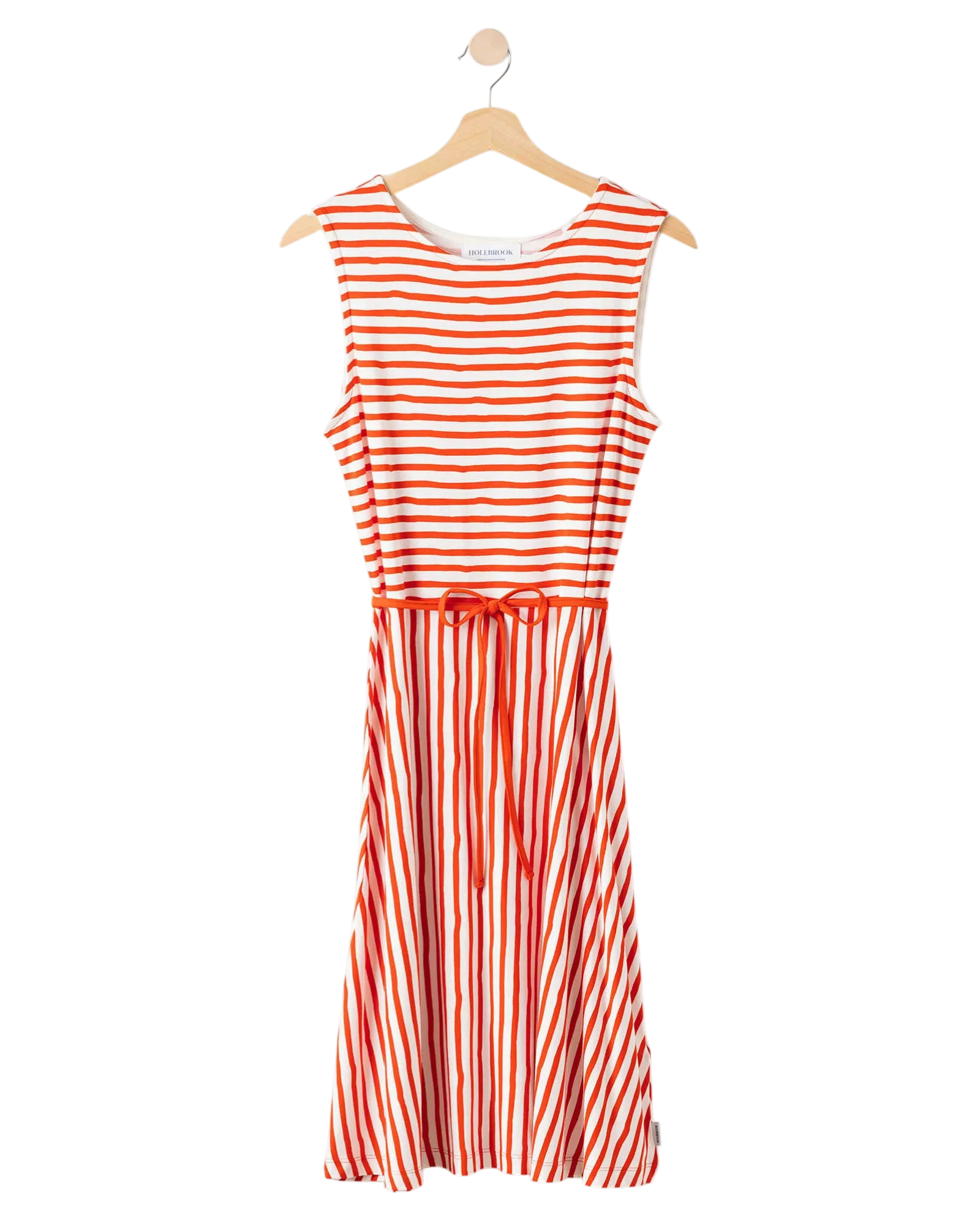 Ellen Dress - Off White/Bright Red