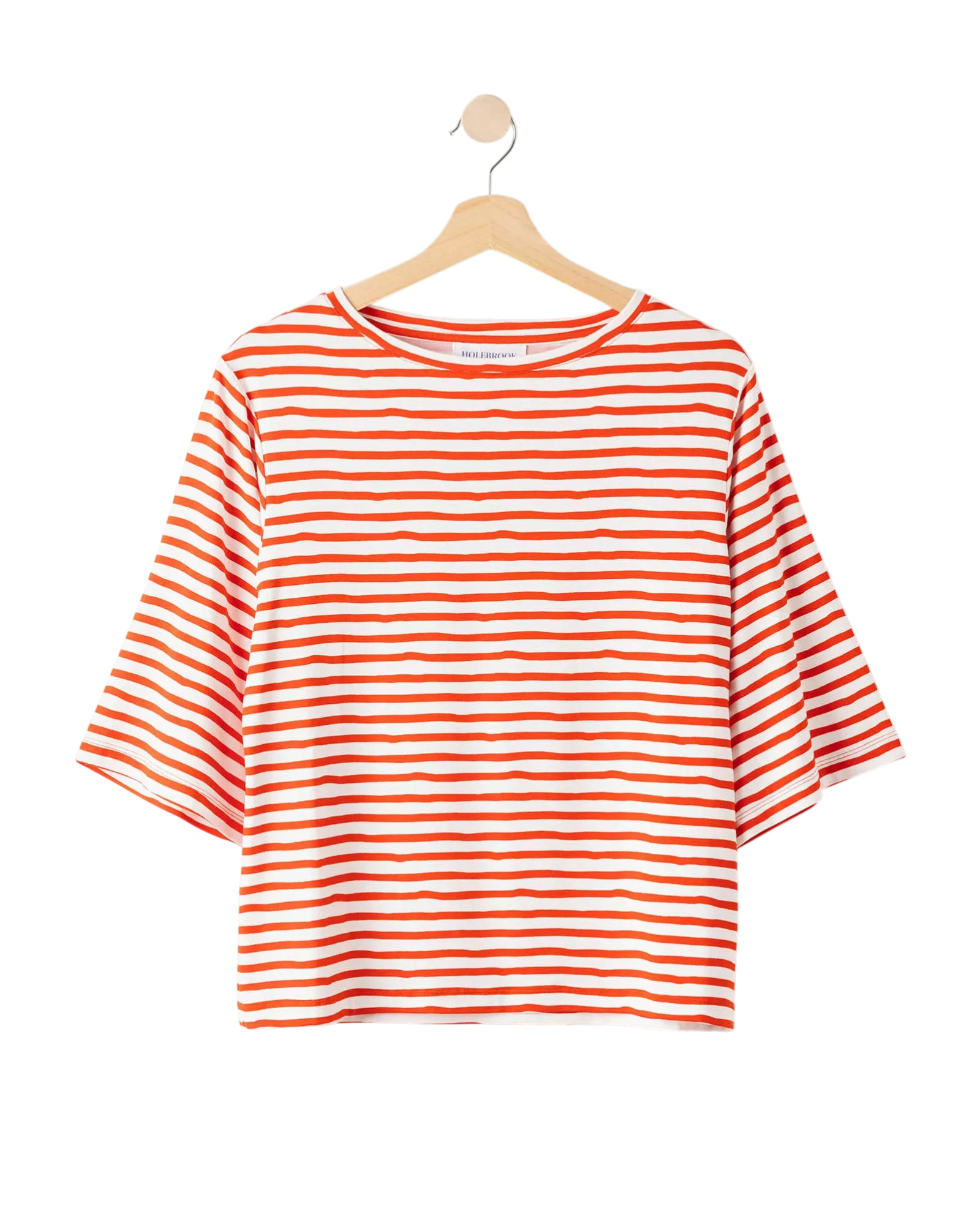 Ellen Top - Off White/Bright Red