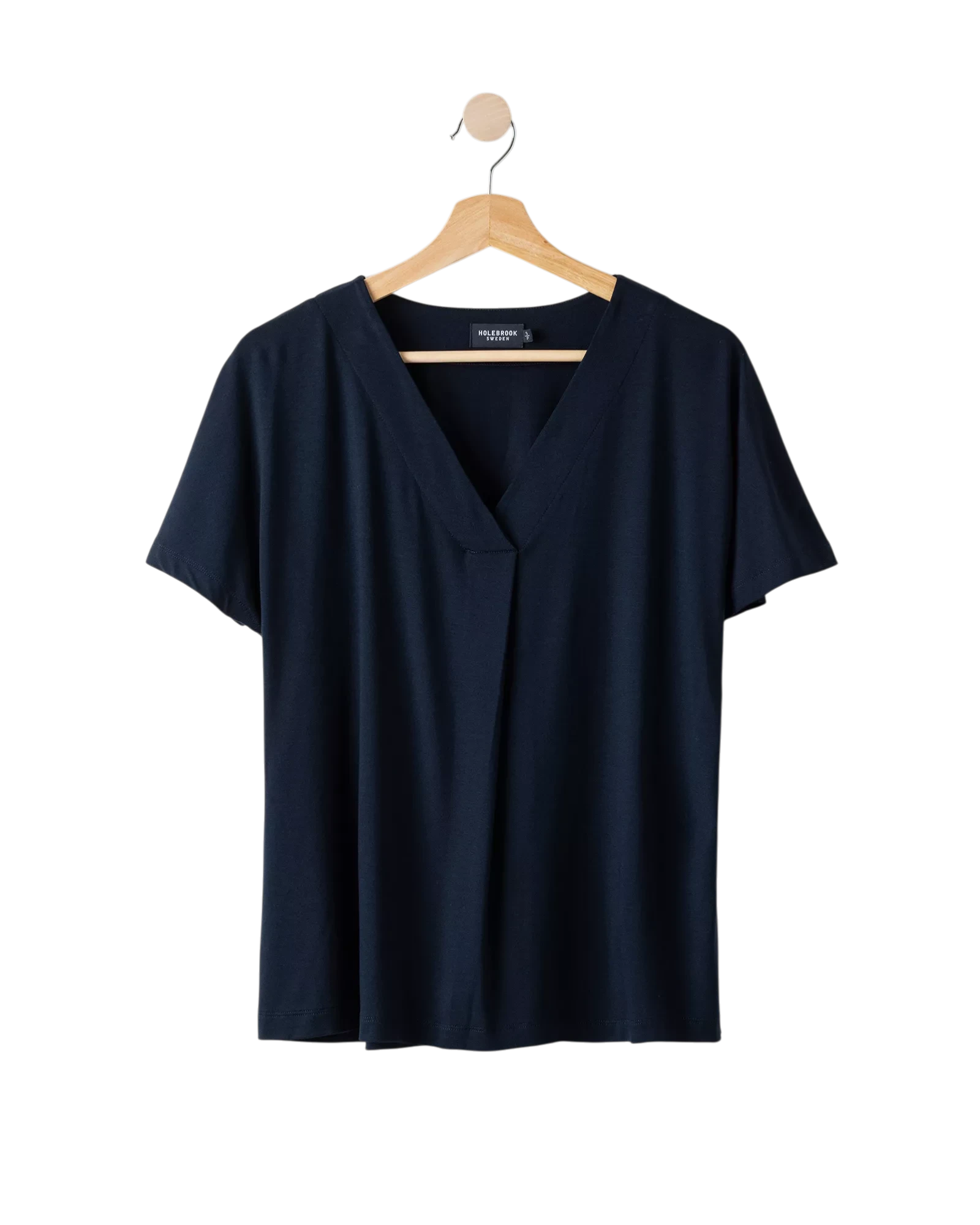 Ellen V-neck Top - Navy