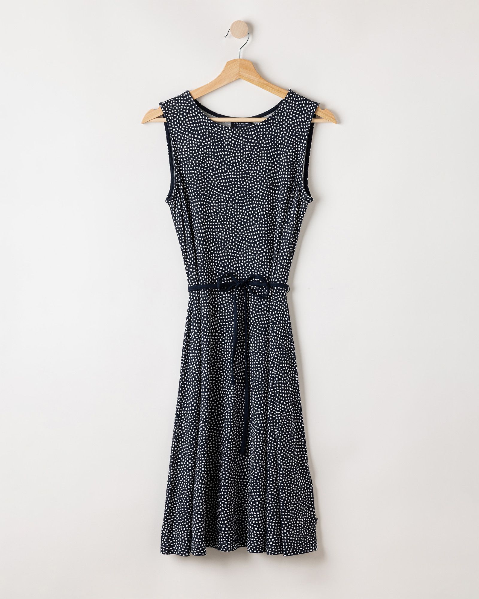 Esther Dress - Navy/Off White Dot