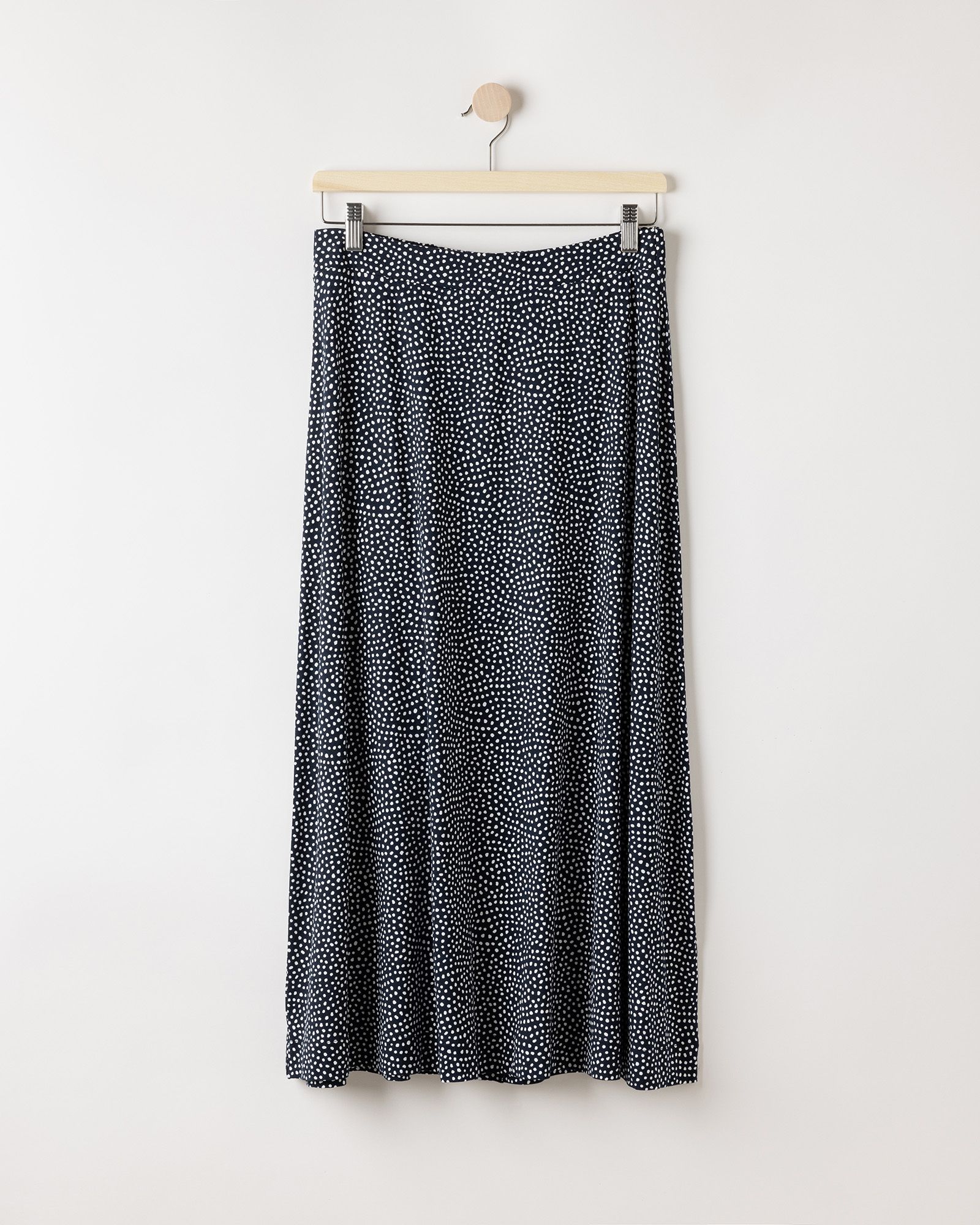 Esther Skirt - Navy/Off White Dot