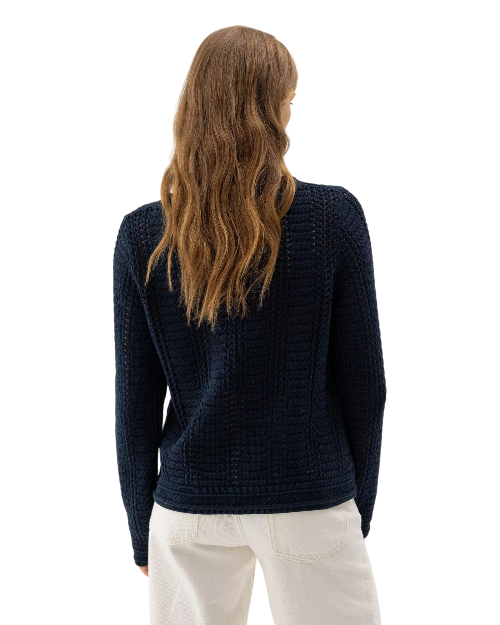 Heidi Crew Neck Jumper - Navy
