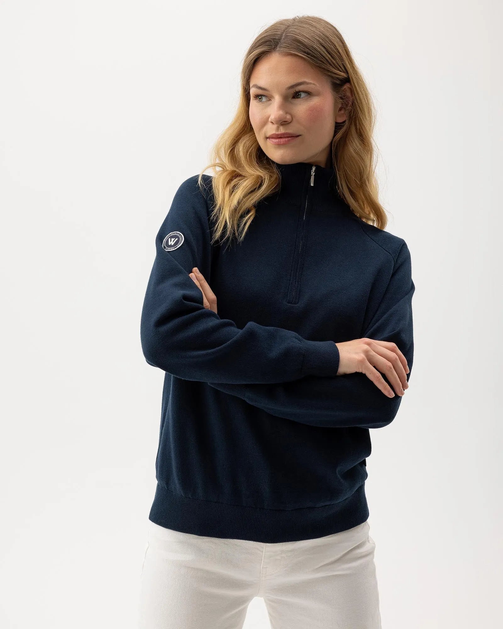 Laura T-Neck WP - Navy