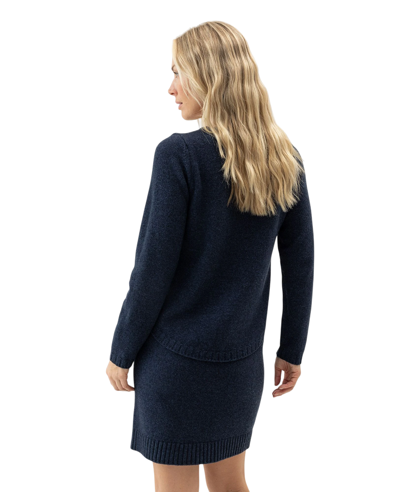 Linda Crew Neck Jumper - Chambray