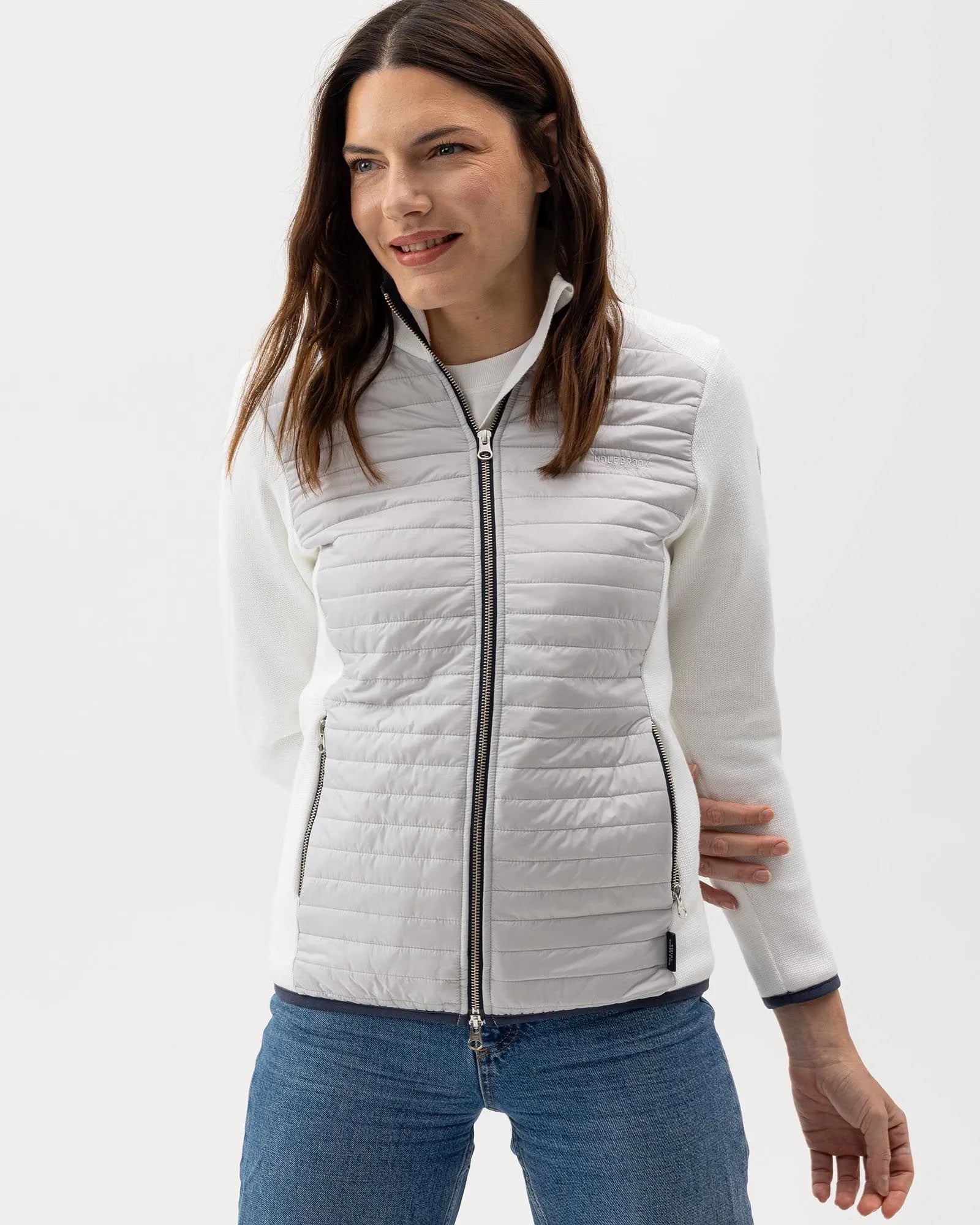 Mimmi Fullzip WP - White/Marble Grey