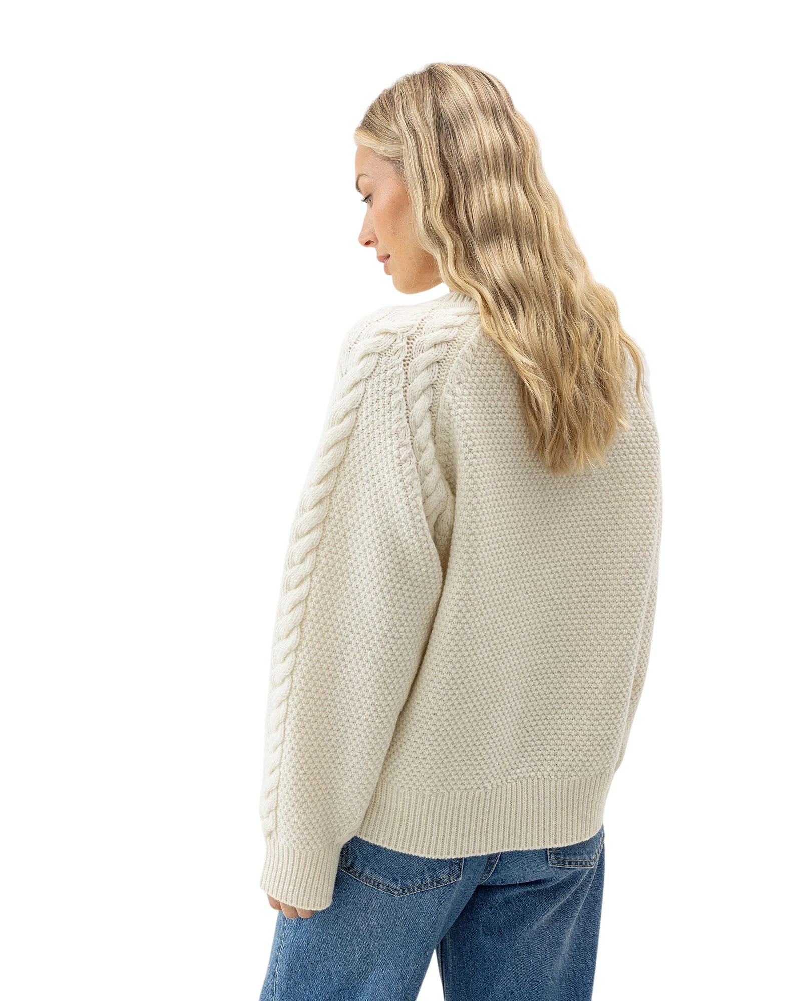 Nadira Crew Neck Jumper - Off White