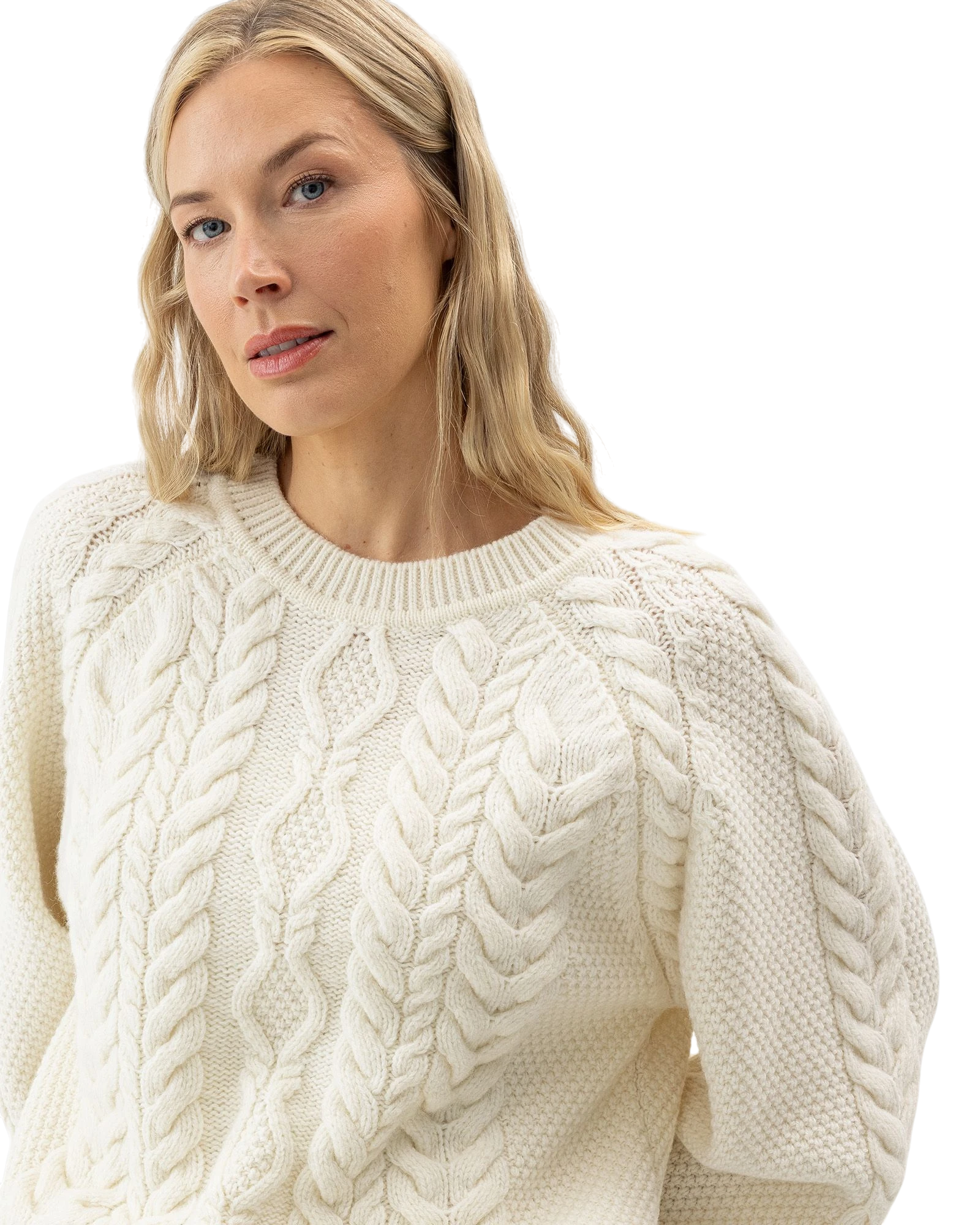 Nadira Crew Neck Jumper - Off White