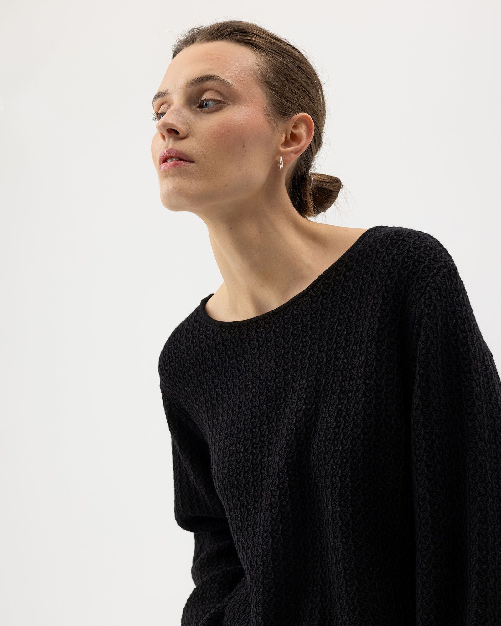 Nora Crew Neck Jumper - Black