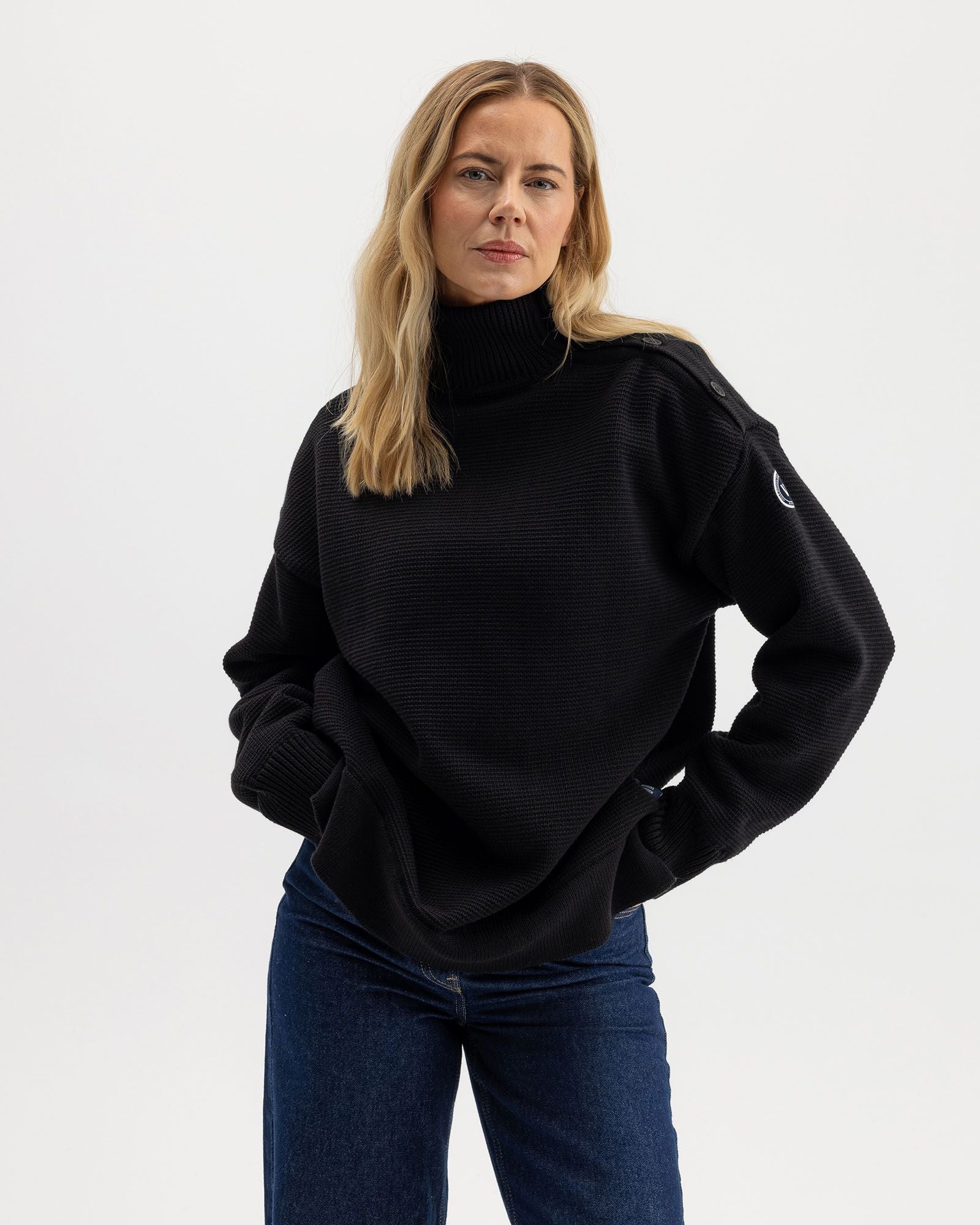 Paulina Windproof Jumper - Black