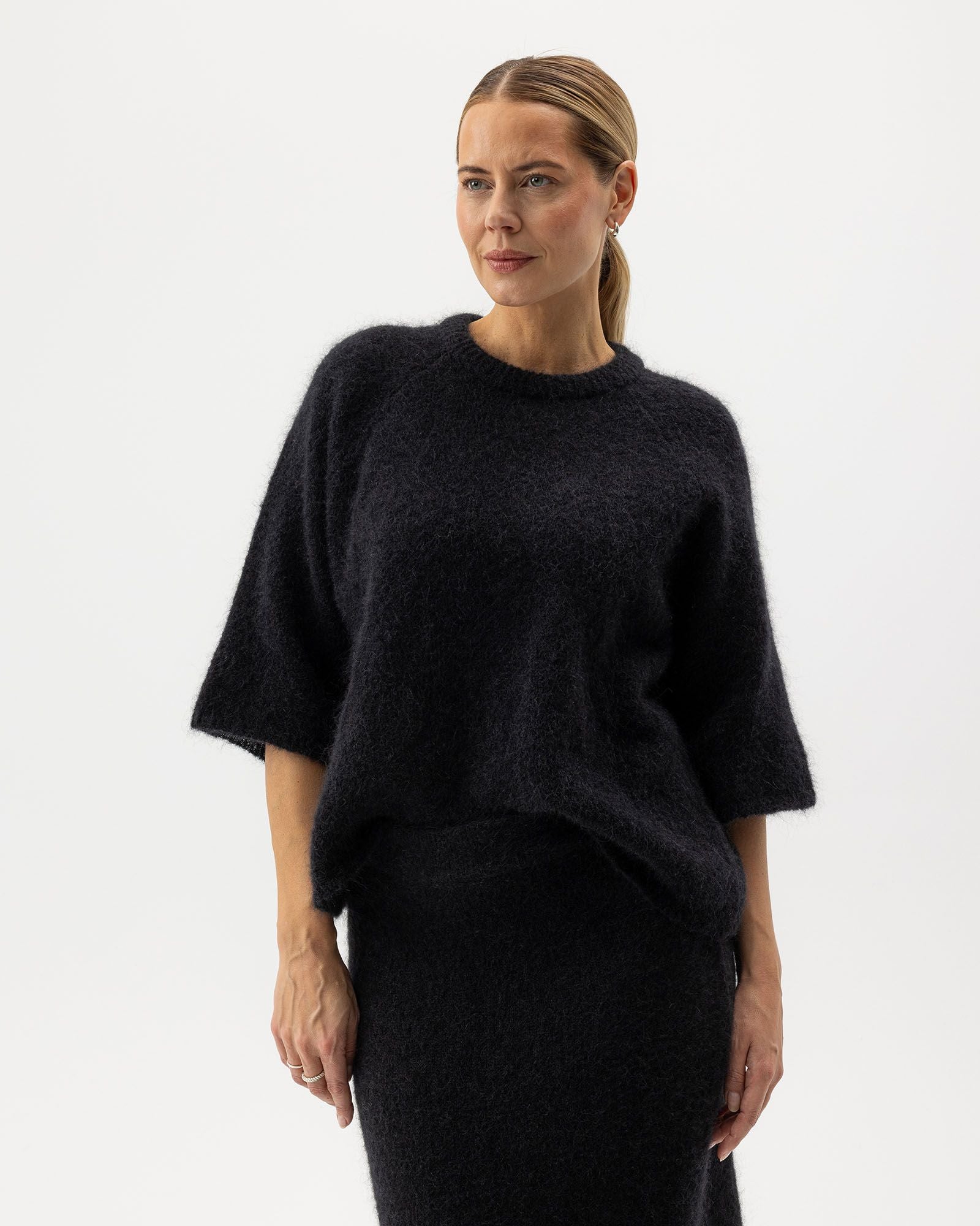 Tindra Crew Neck Jumper - Black