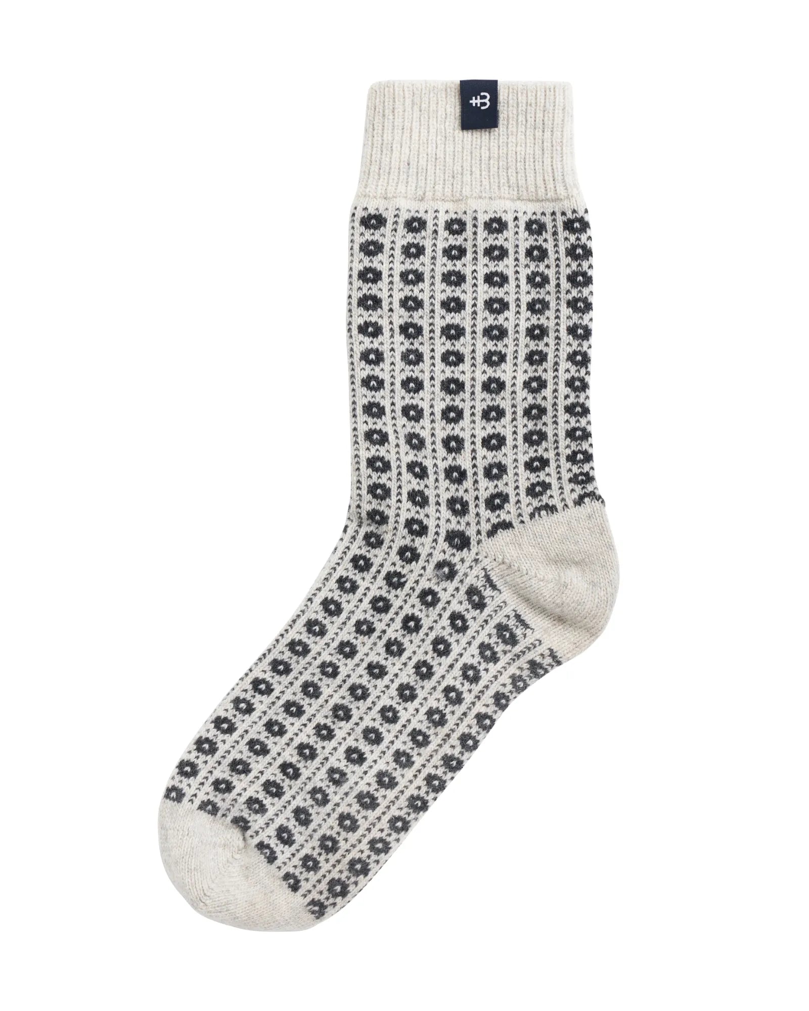 Vansbro Knitted Socks - Off White Mel.