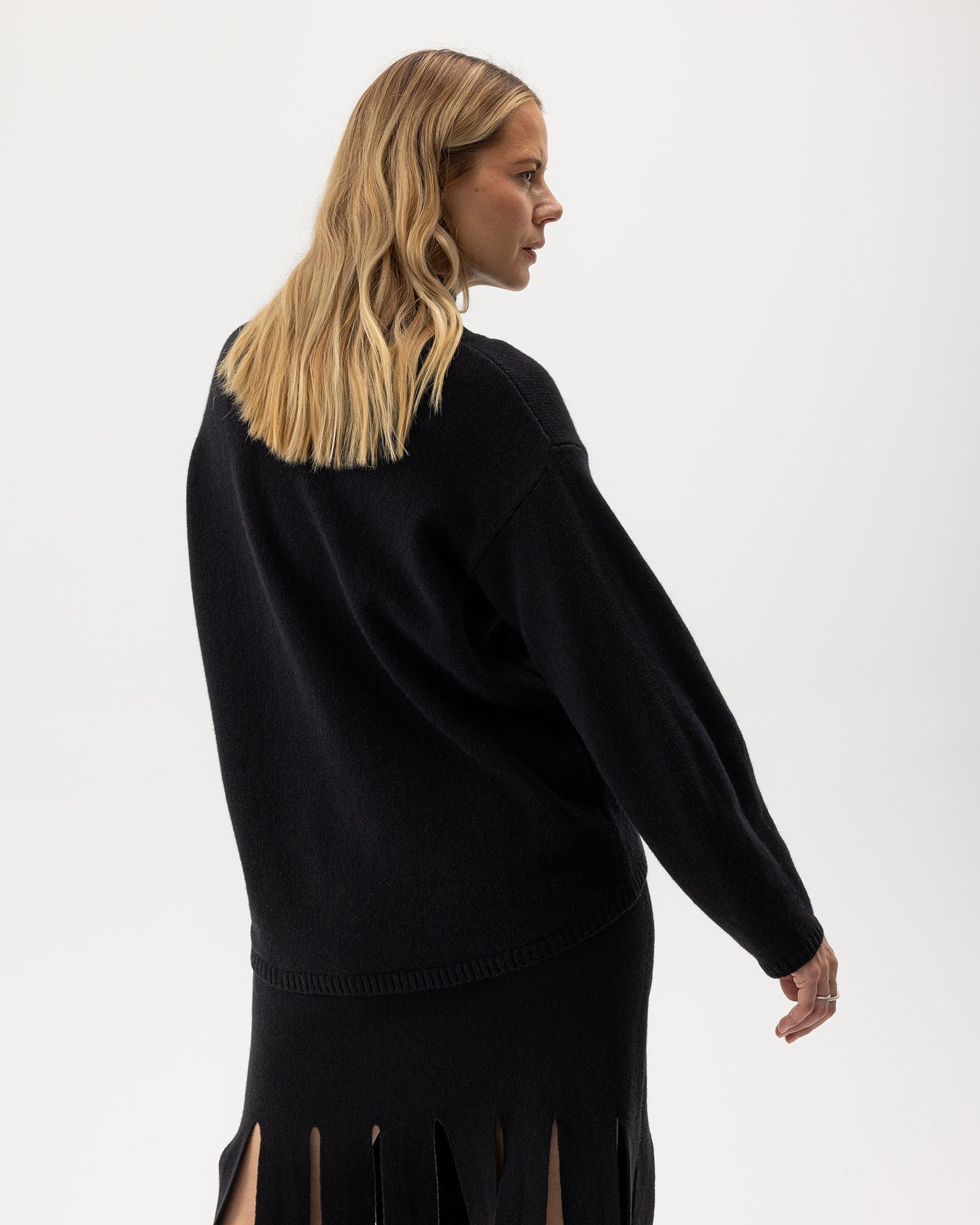 Veronika Turtle Neck Jumper - Black