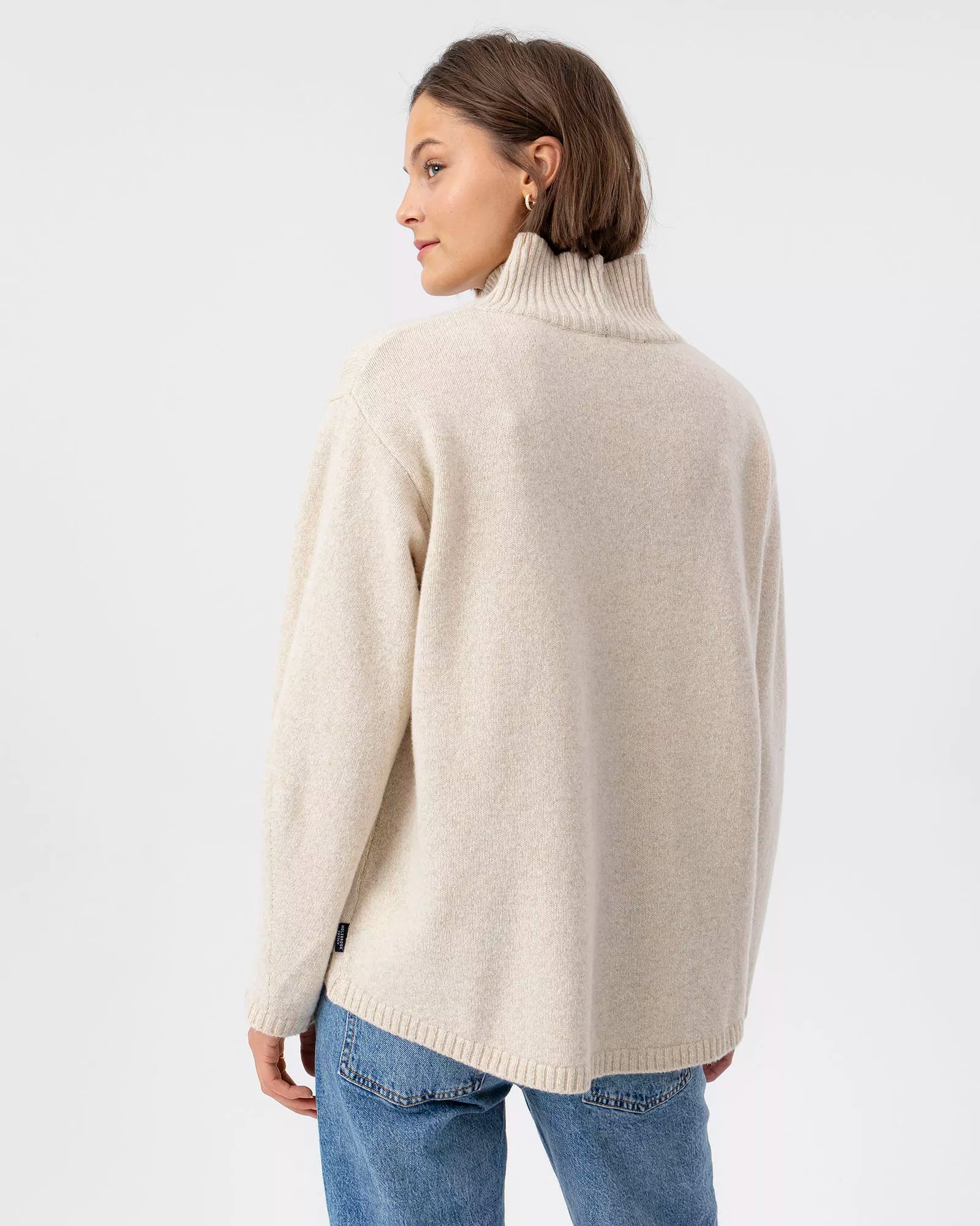 Veronika Relaxed Chunky Sweater - Creme