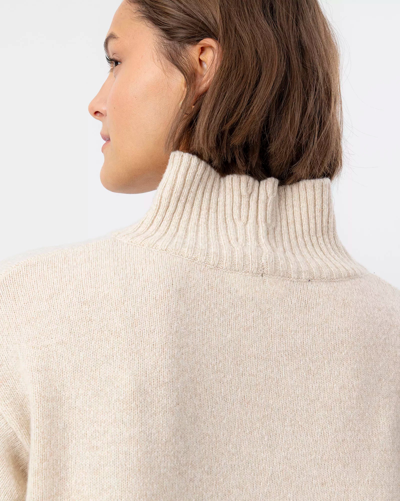 Veronika Relaxed Chunky Sweater - Creme