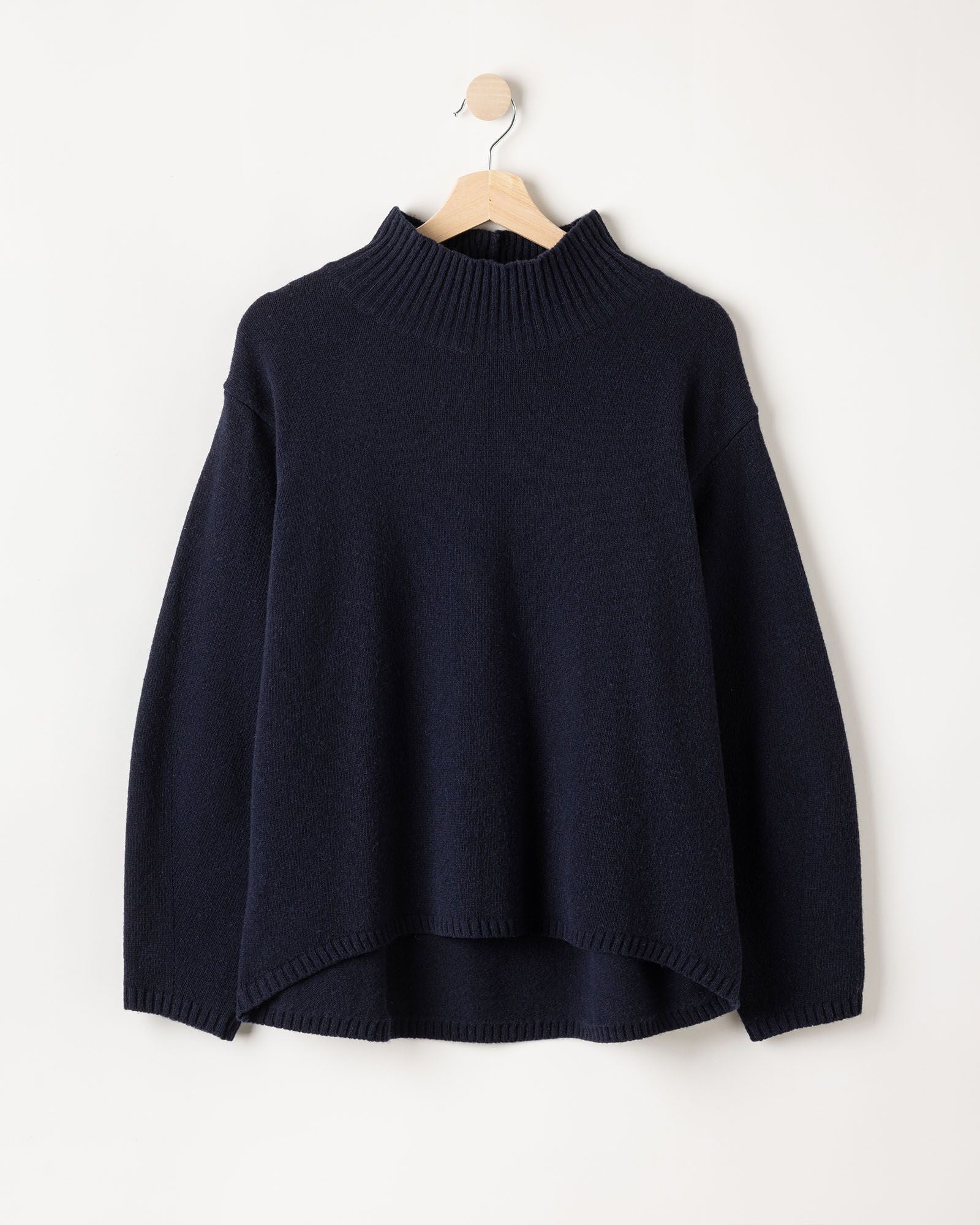 Veronika Turtle Neck Jumper - Navy