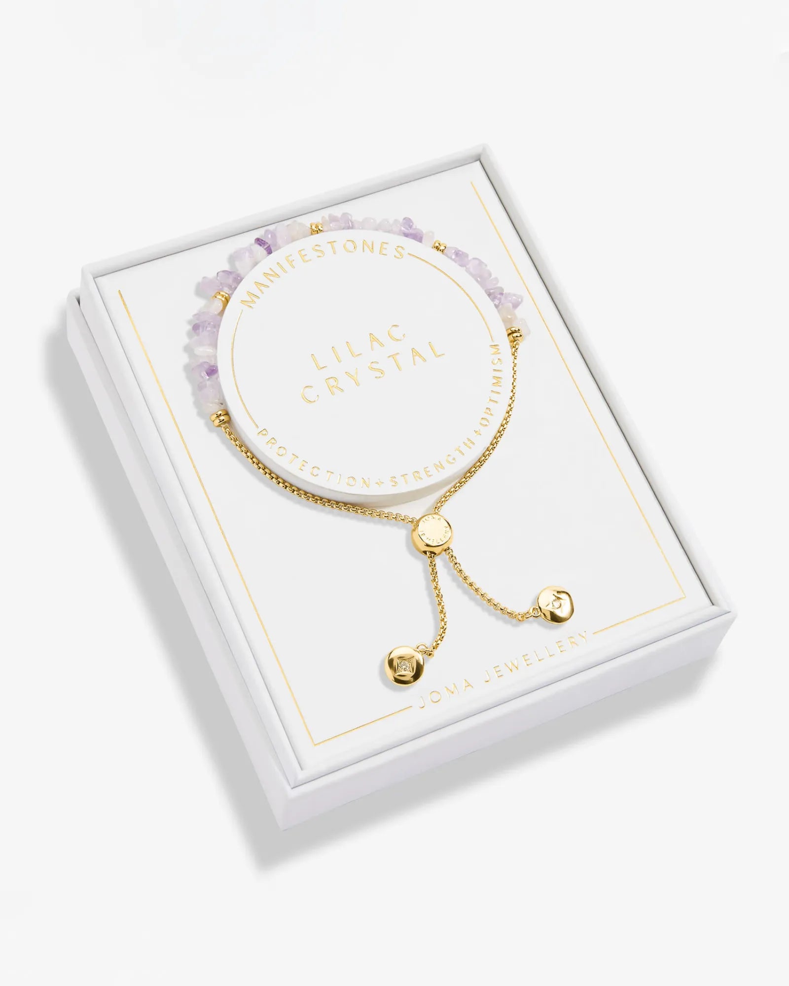 Manifestones Lilac Crystal Bracelet